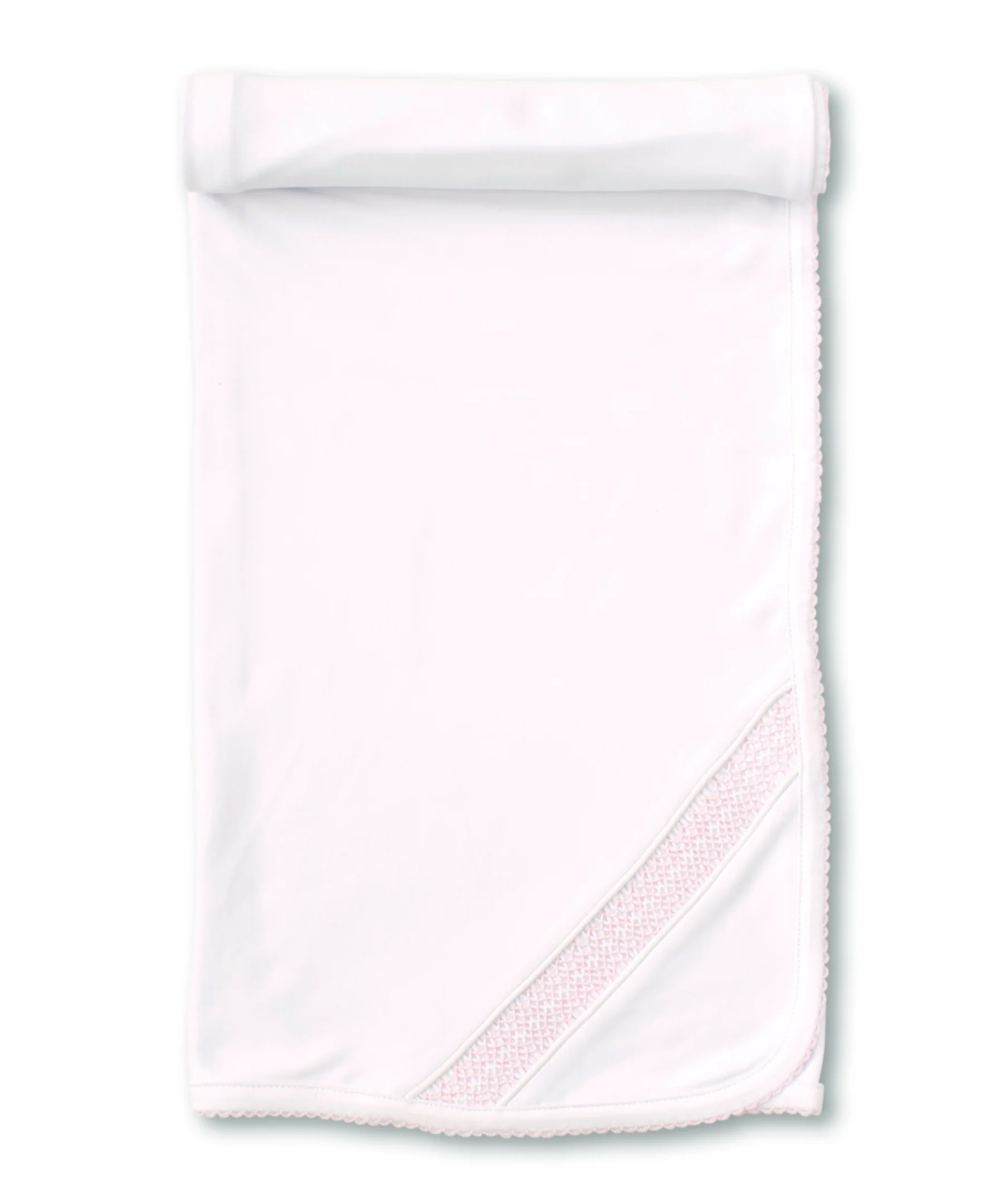 Hand Smocked CLB Charmed White/Pink Blanket