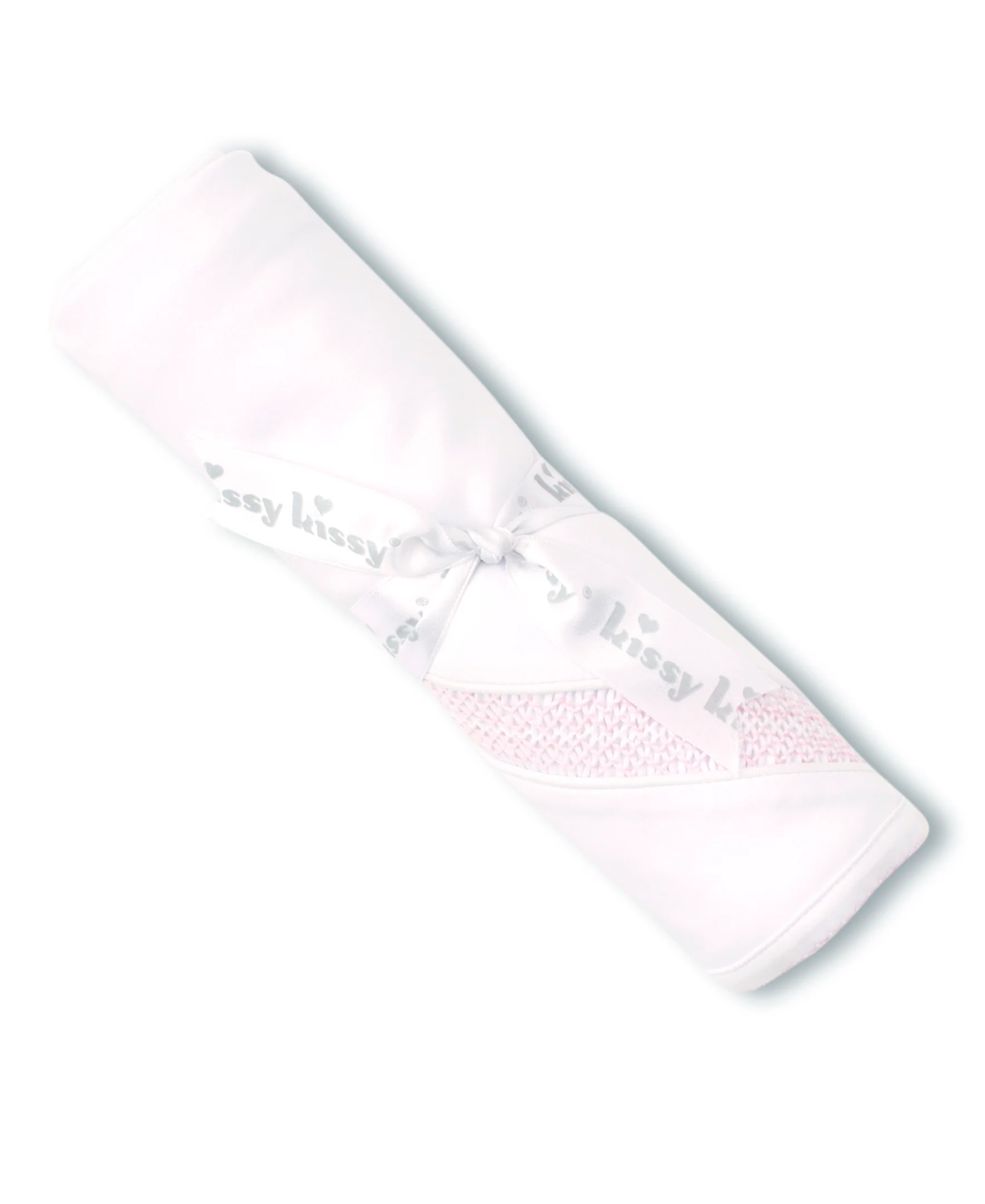 Hand Smocked CLB Charmed White/Pink Blanket - Image 2