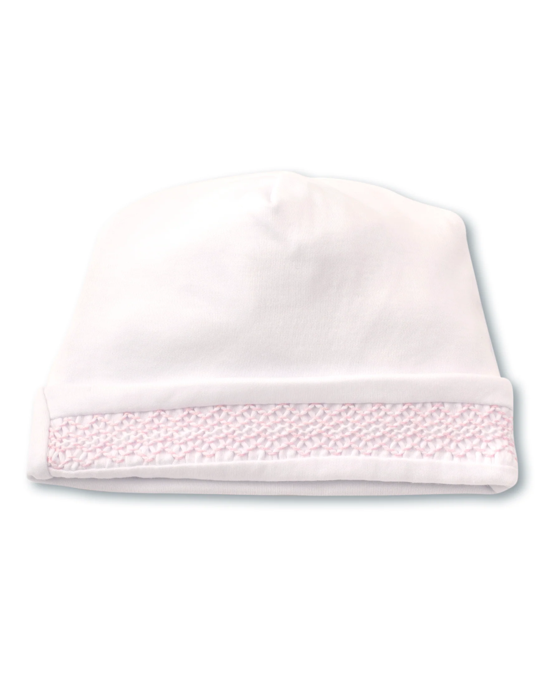 Hand Smocked CLB Charmed White/Pink Hat - Image 2