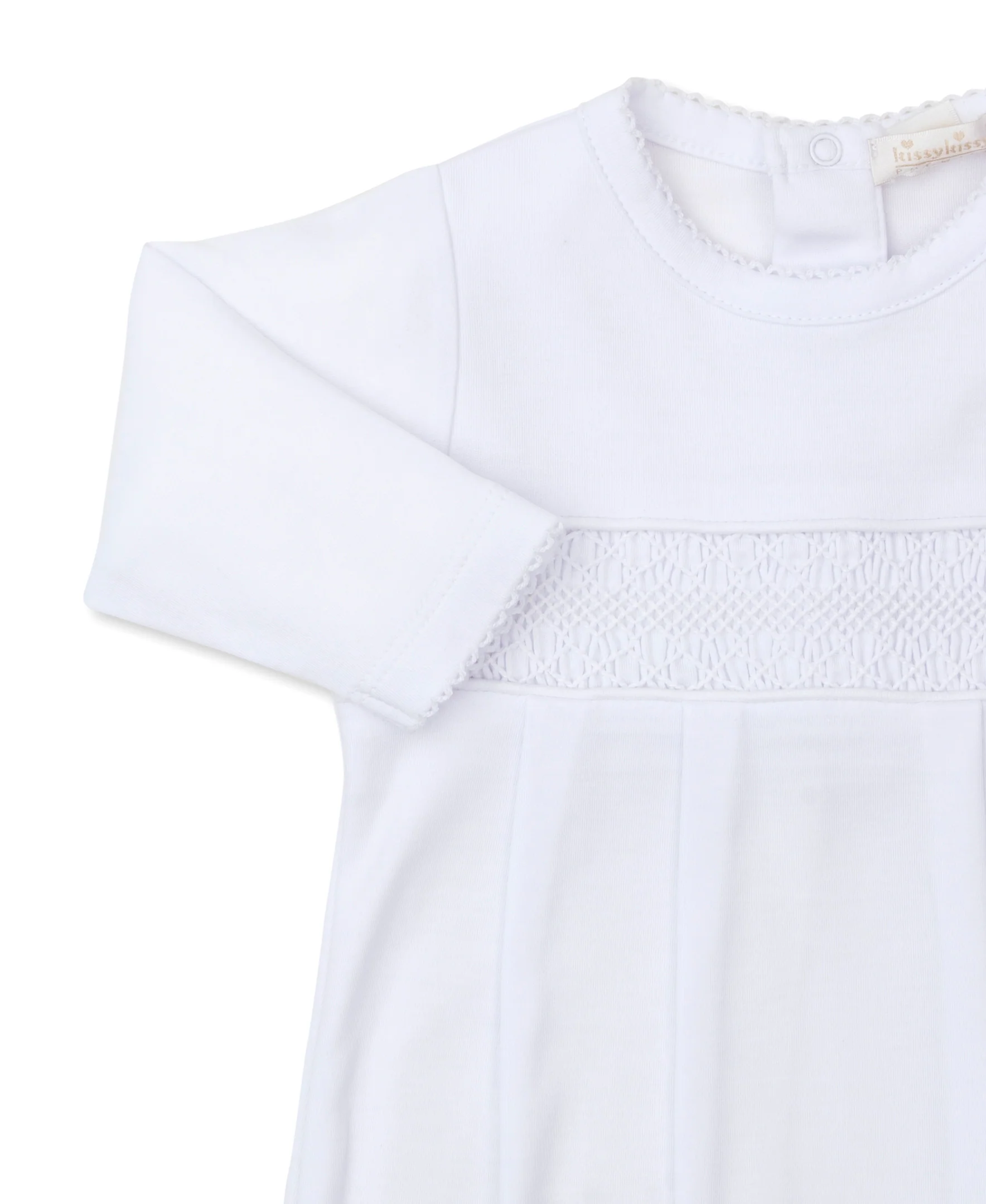 Hand Smocked CLB Charmed White Sack Gown - Image 2