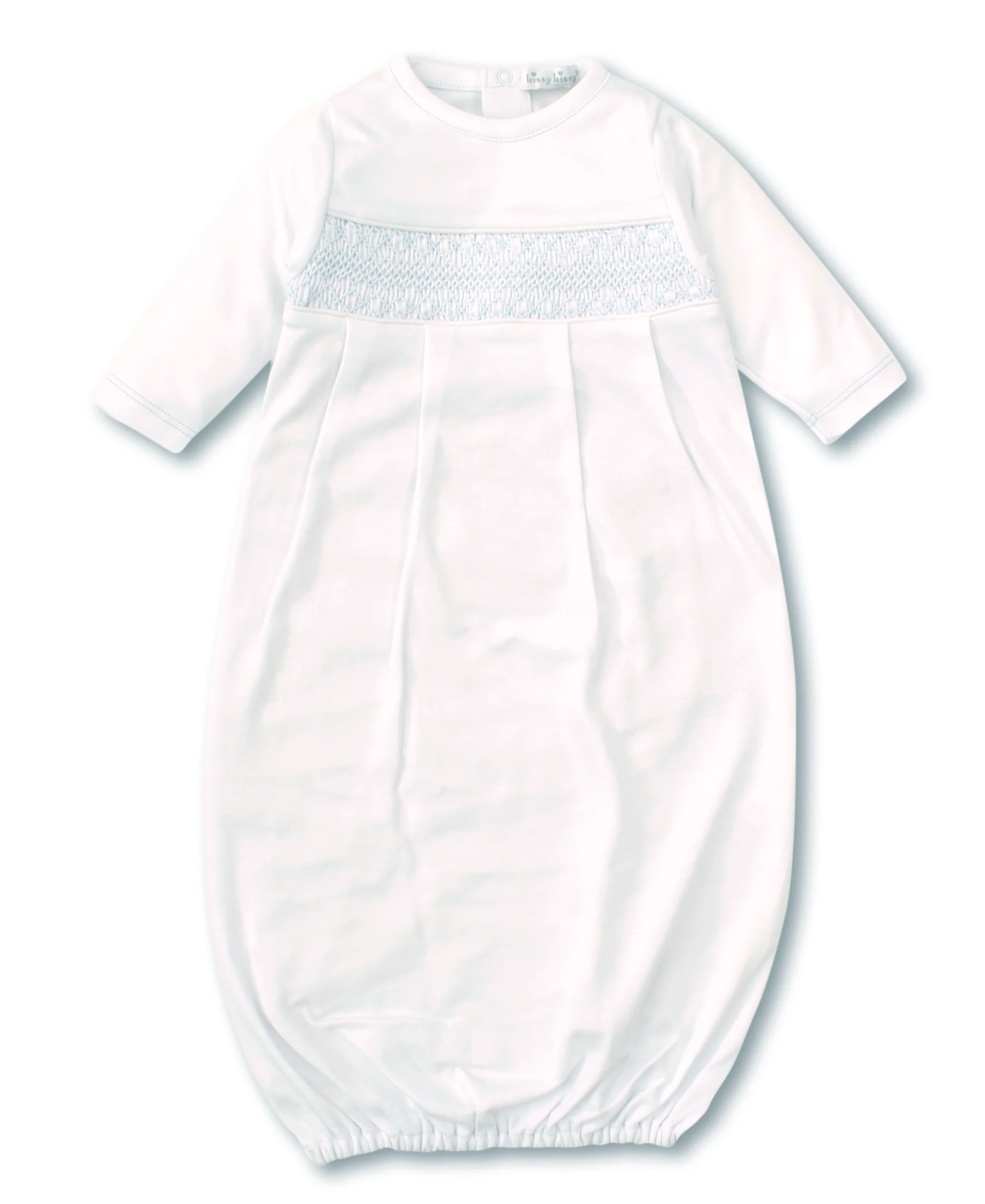 Hand Smocked CLB Charmed White Sack Gown