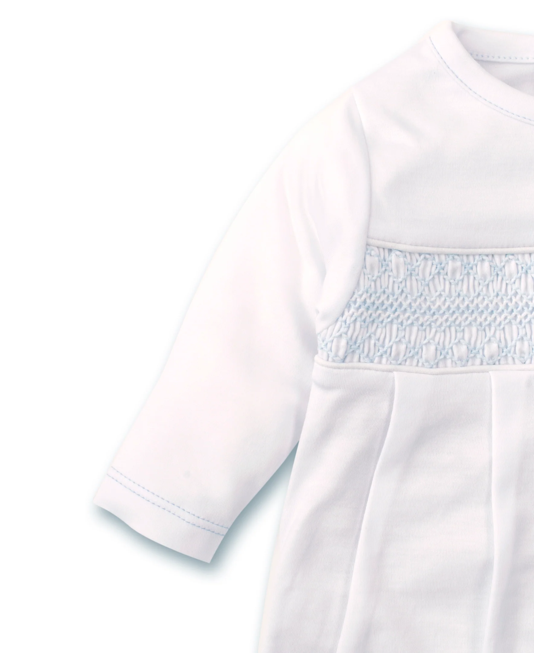 Hand Smocked CLB Charmed White Sack Gown - Image 2