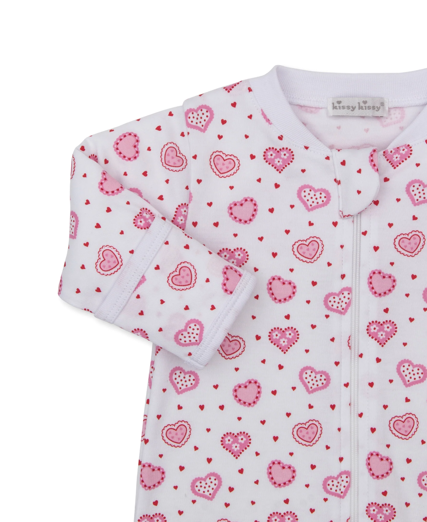 Heartfelt Hearts Zip Footie & Hat Set - Image 2