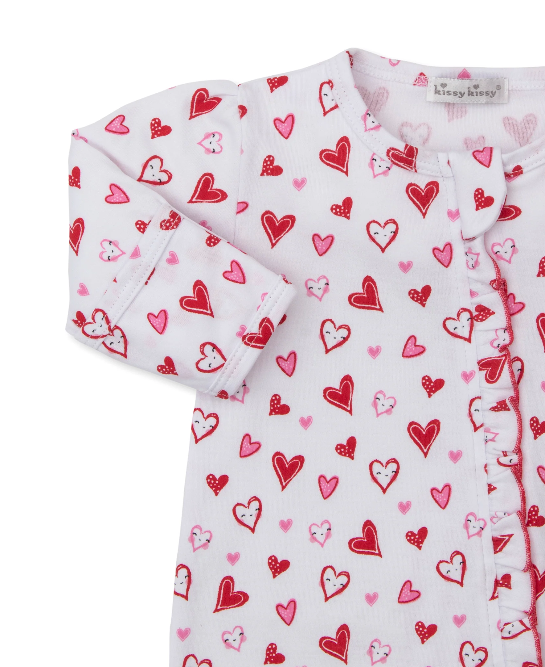 Hearts Galore Zip Footie - Image 3