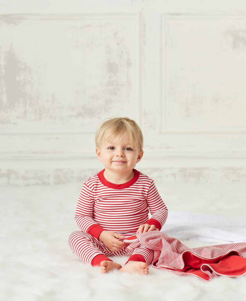 Red Stripe Pajama Set