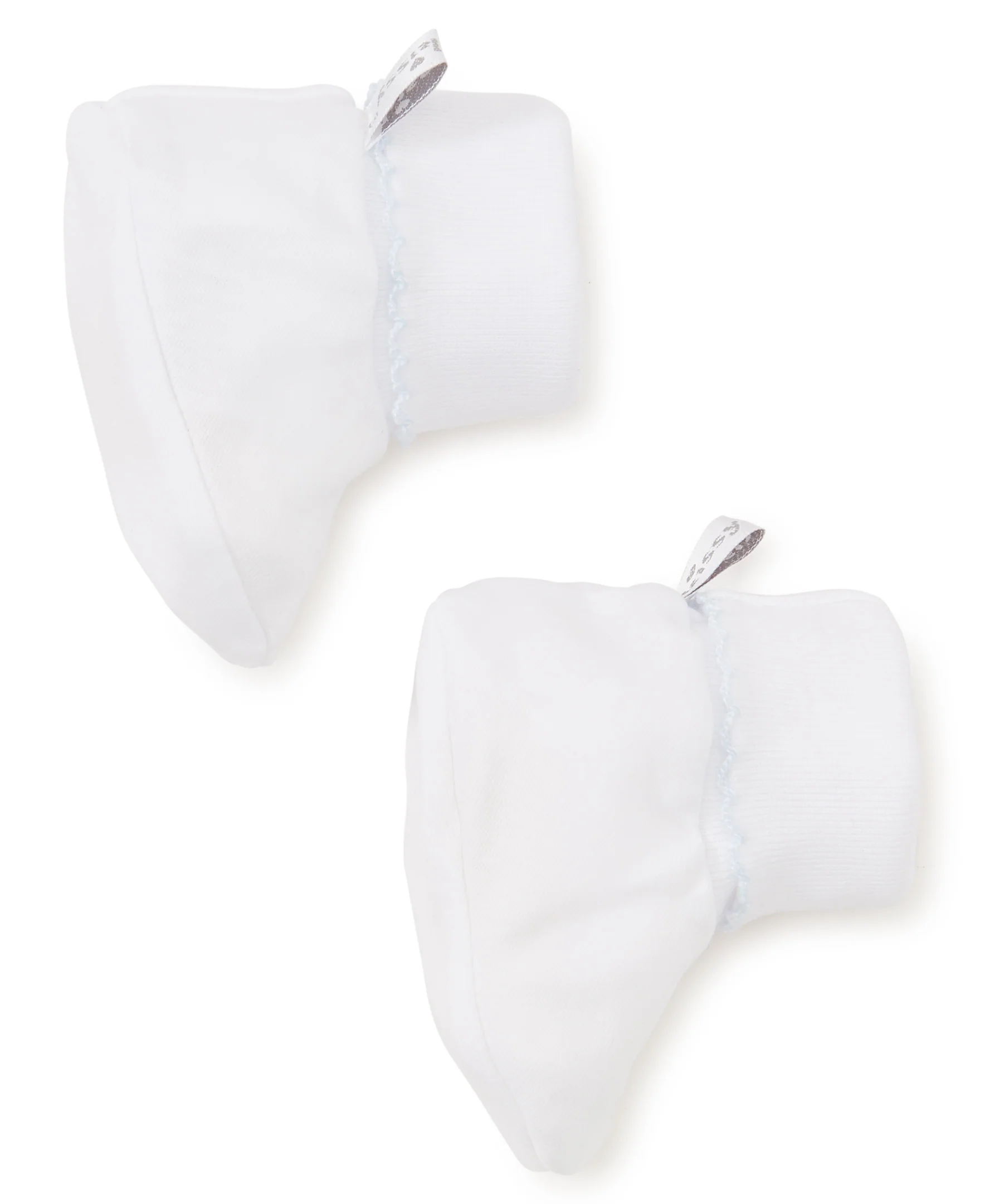 White/Blue Kissy Basics Booties - Image 2