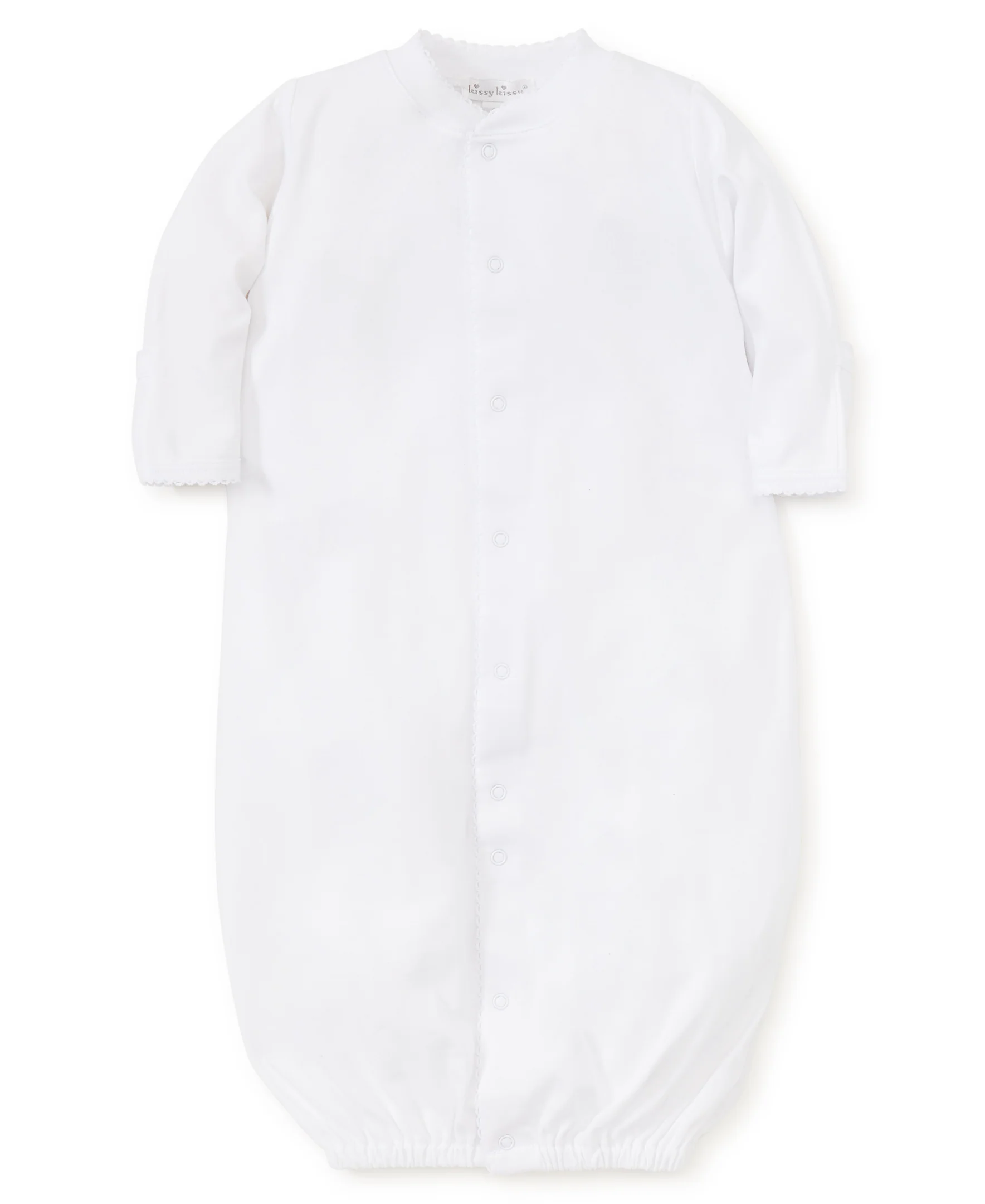 White Kissy Basics Conv. Gown