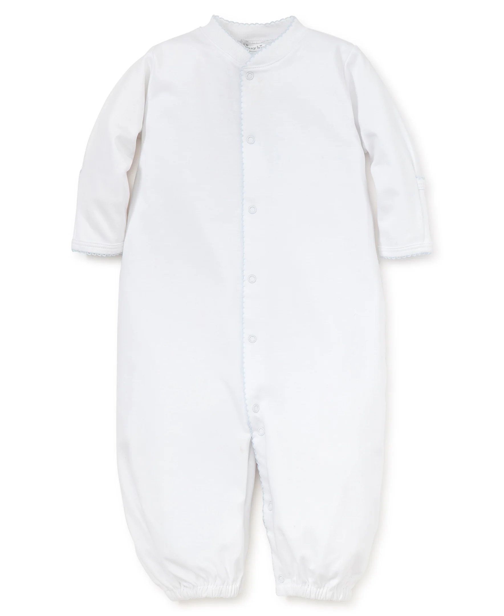 White/Blue Kissy Basics Conv. Gown - Image 2