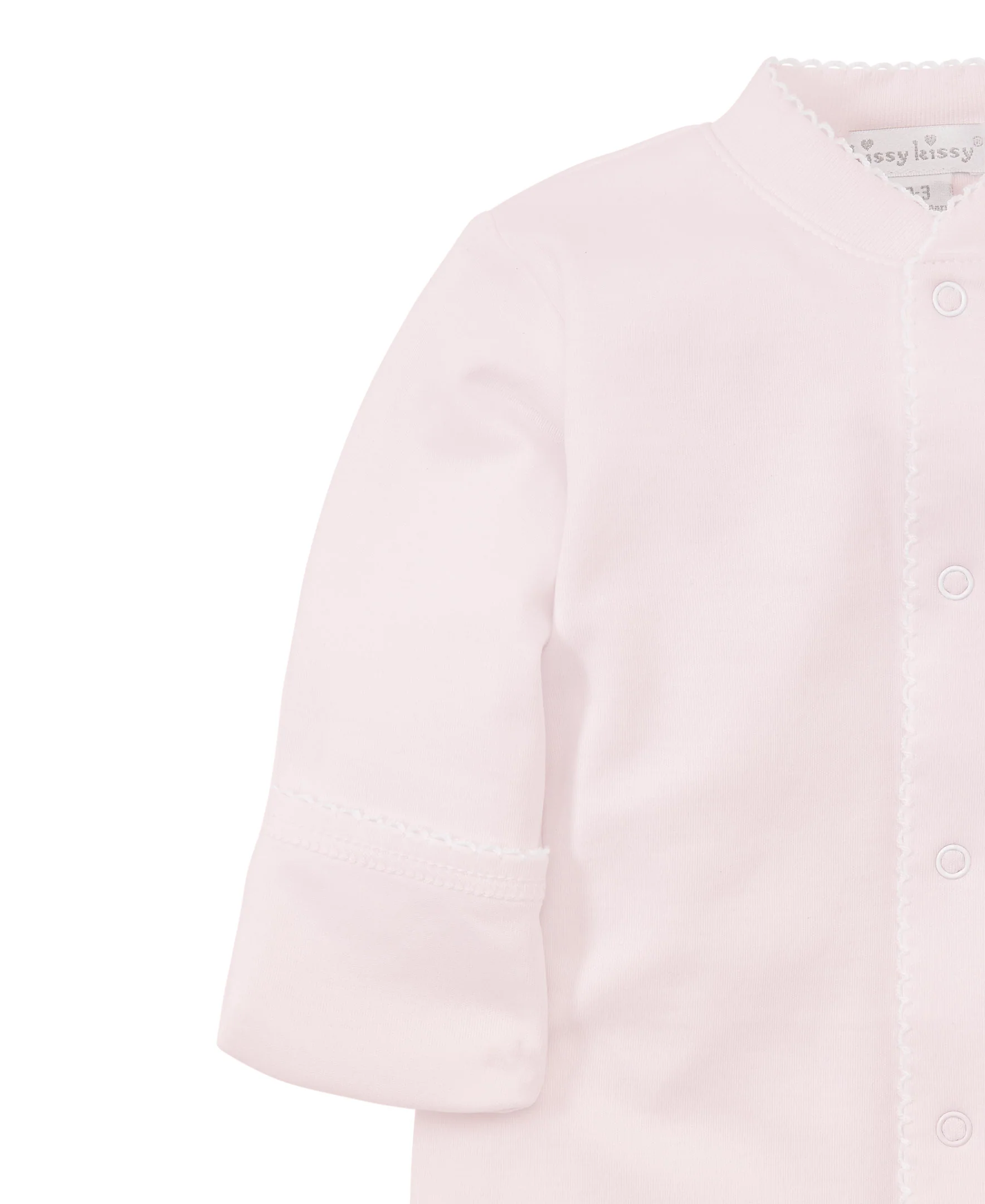 Pink/White Kissy Basics Footie - Image 2
