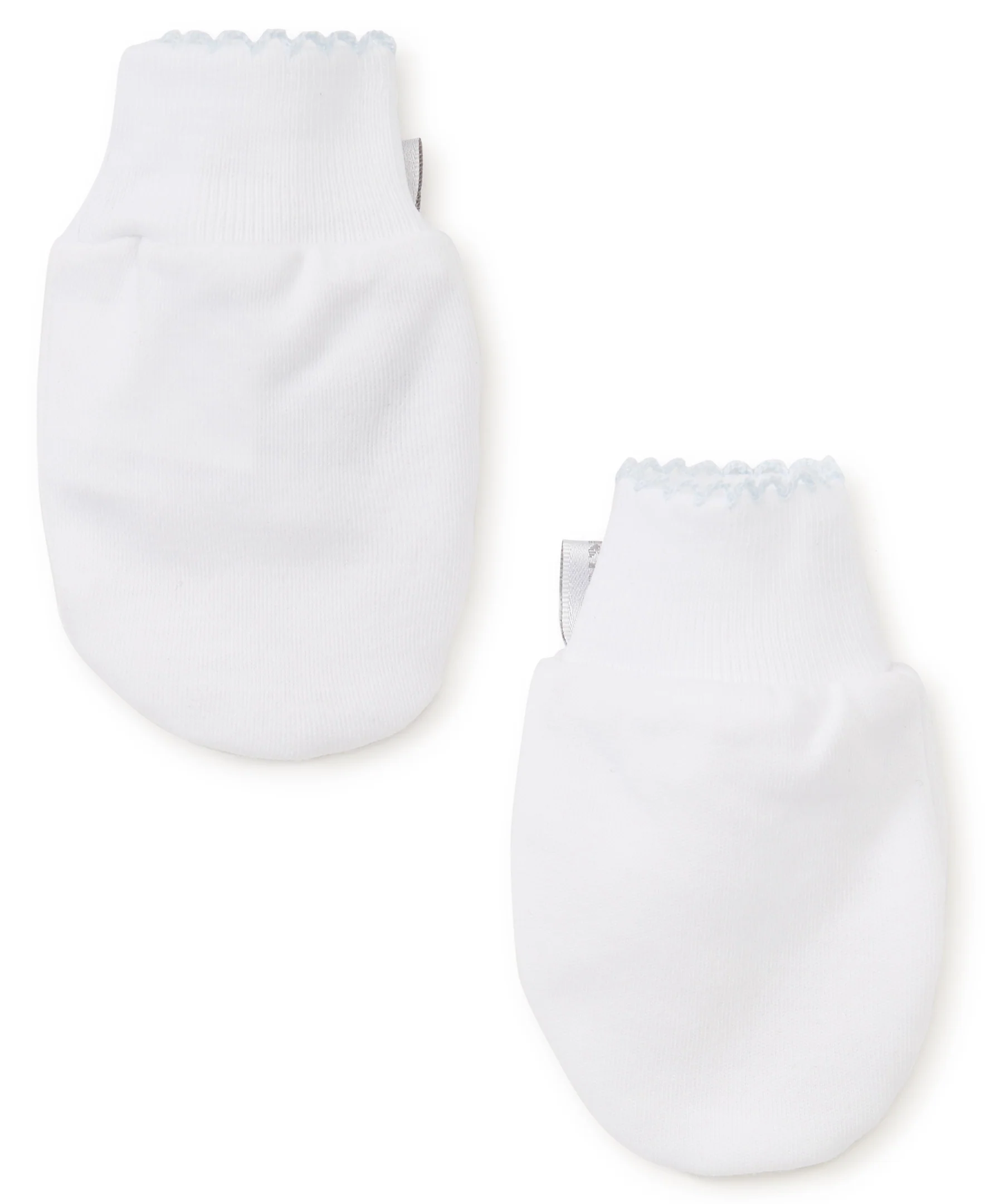 White/Blue Kissy Basics Mittens