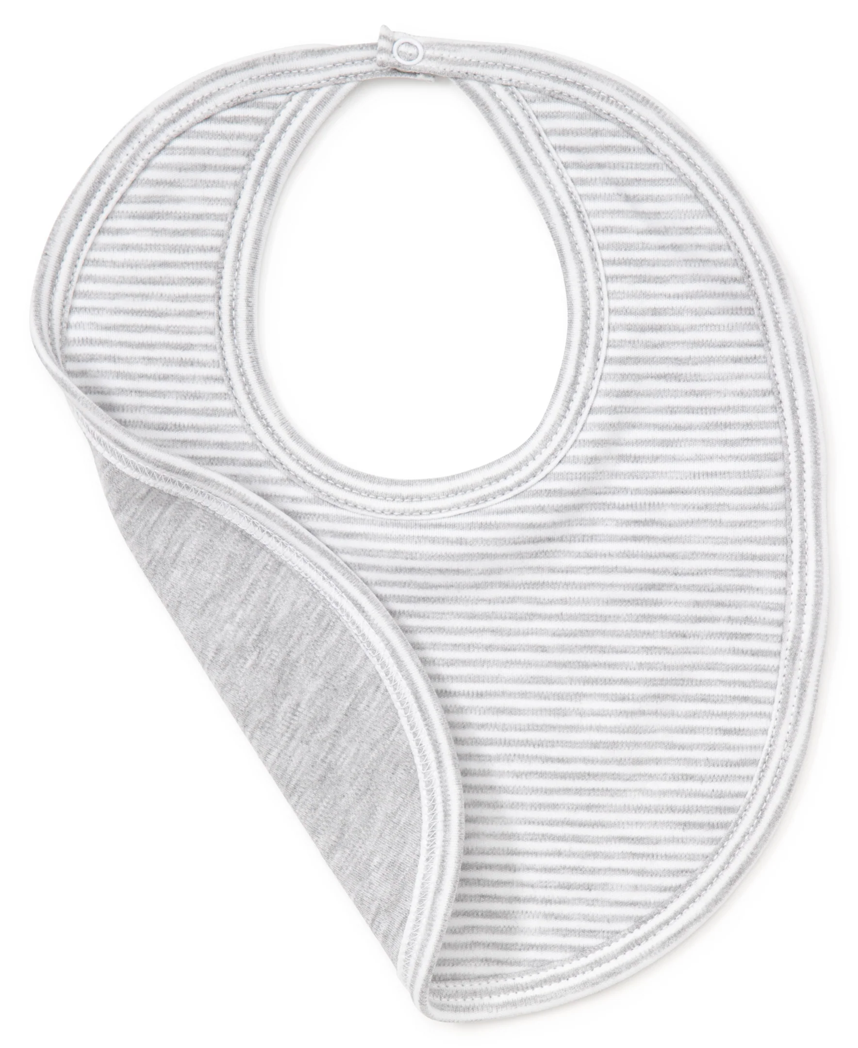 Gray Kissy Essentials Stripe Bib - Image 2