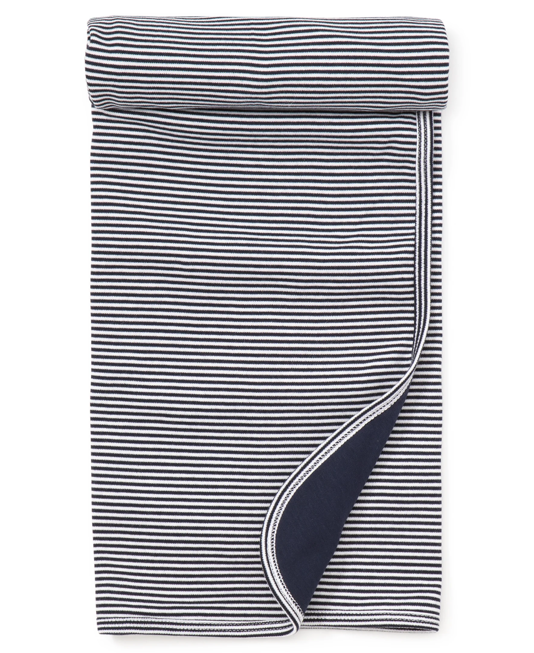 Navy Kissy Essentials Stripe Blanket - Image 3