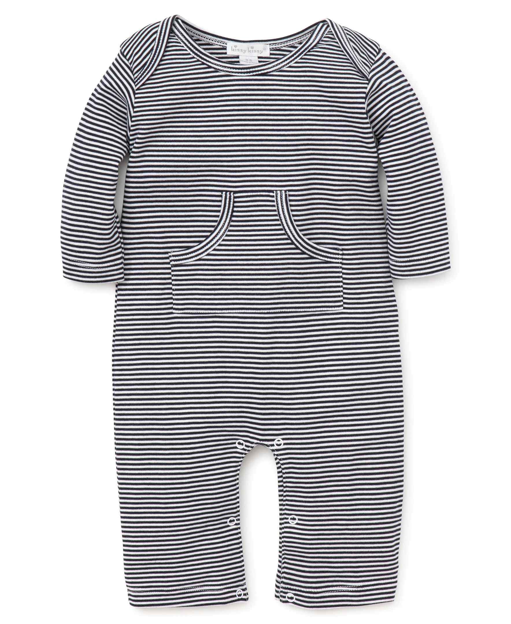 Navy Kissy Essentials Stripe Playsuit