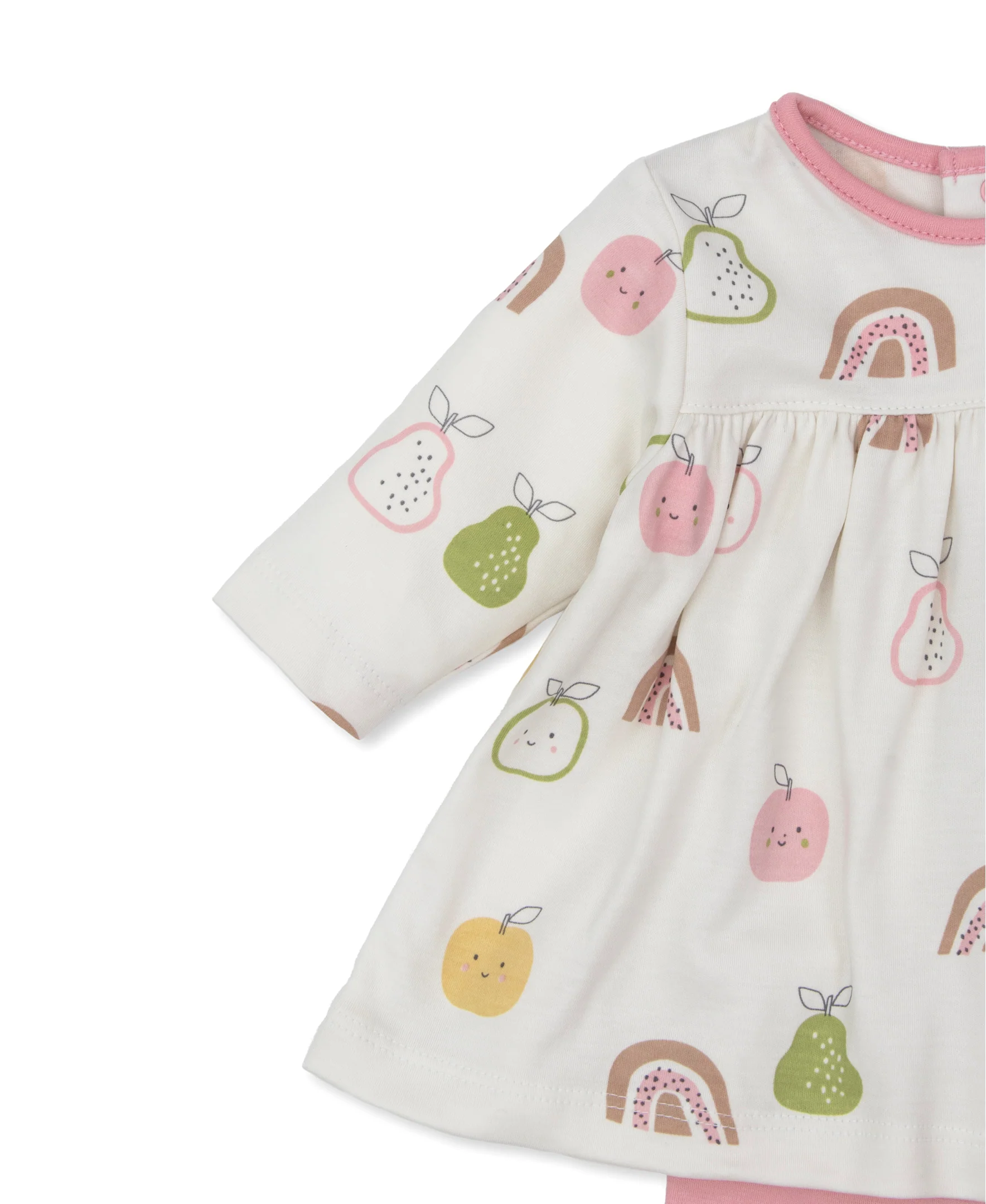 Kissy Love Pears and Rainbows Dress Set - Image 2