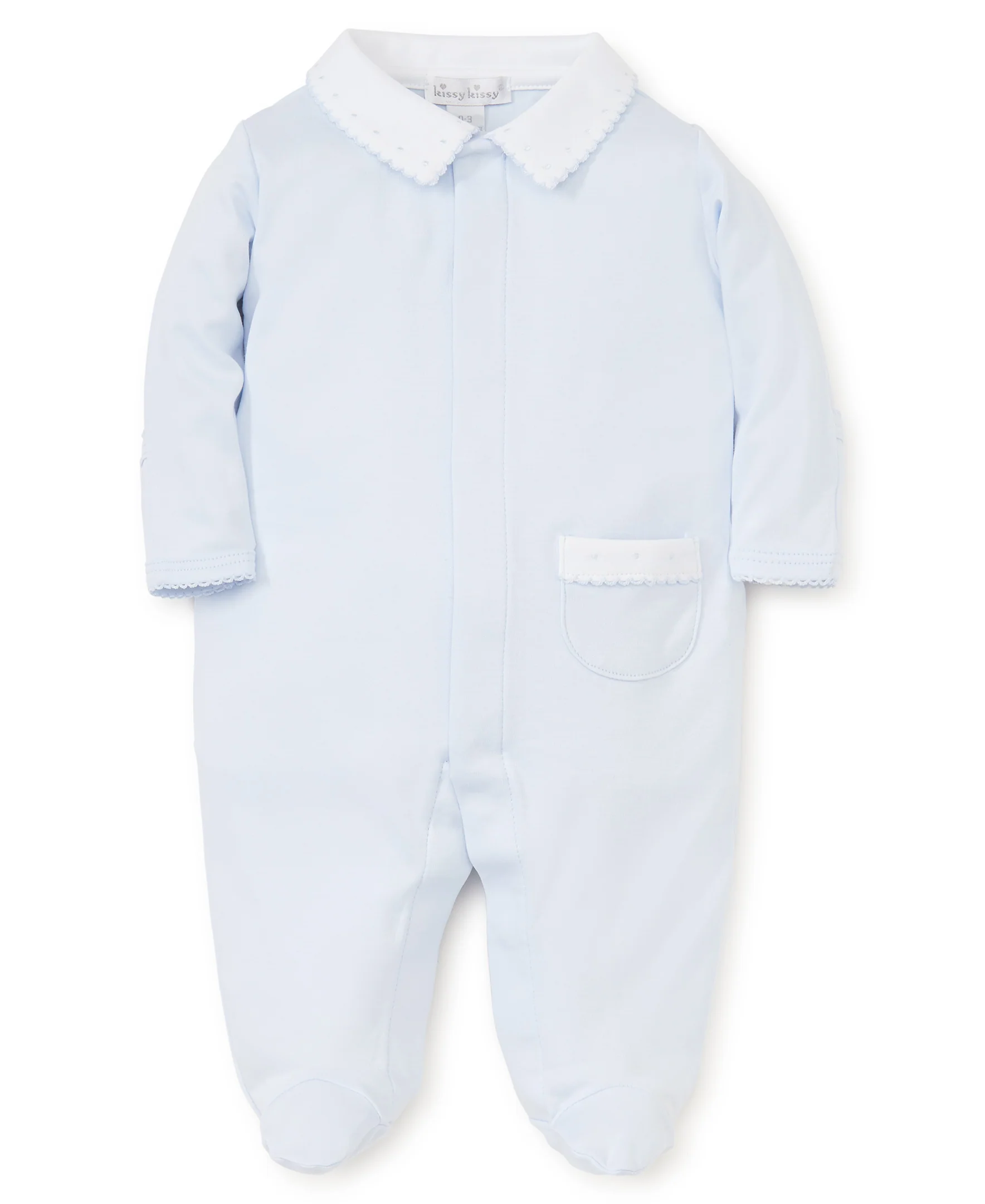 Blue Kissy New Beginnings Footie w/Collar - Image 2