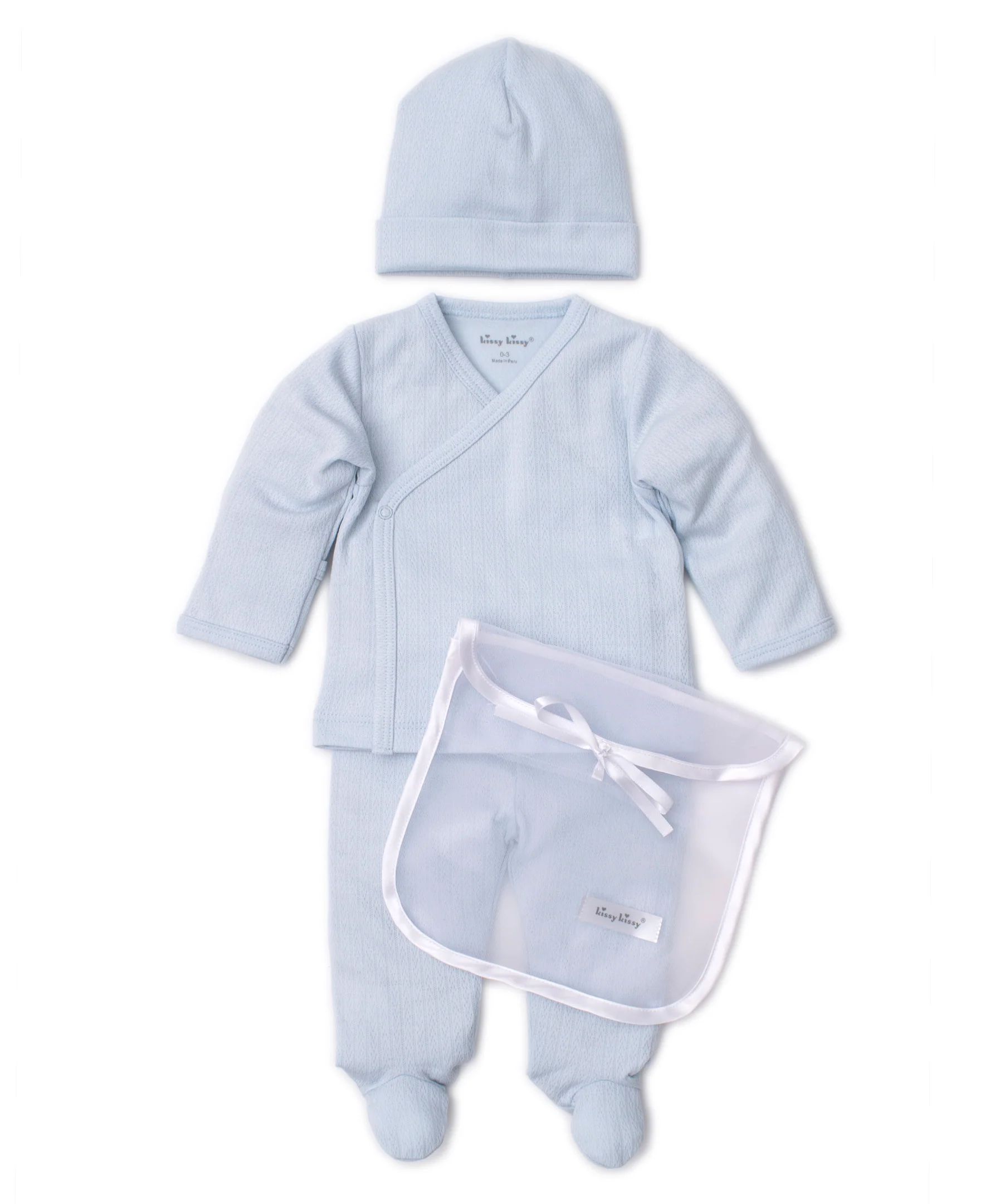 Kissy Pointelle Blue Take Me Home Gift Set