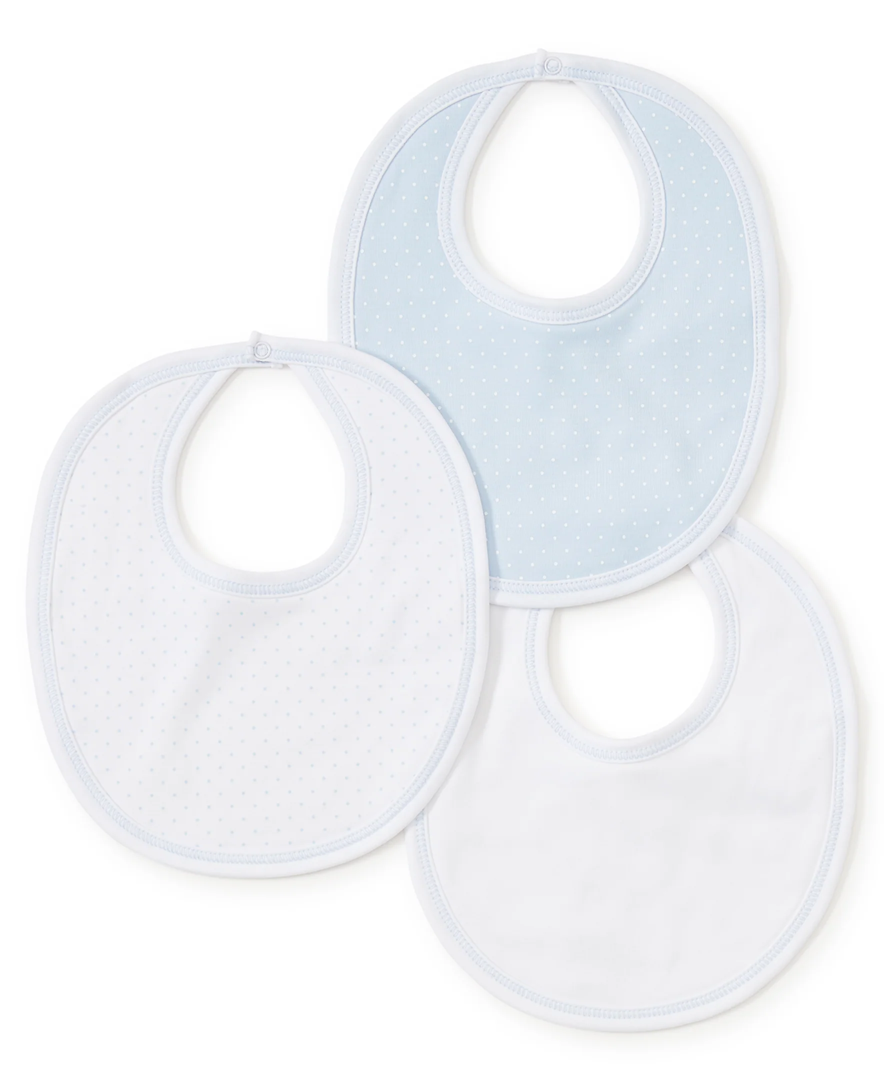 Blue Dot 3 Pack Bib Set w/ Tulle Bag