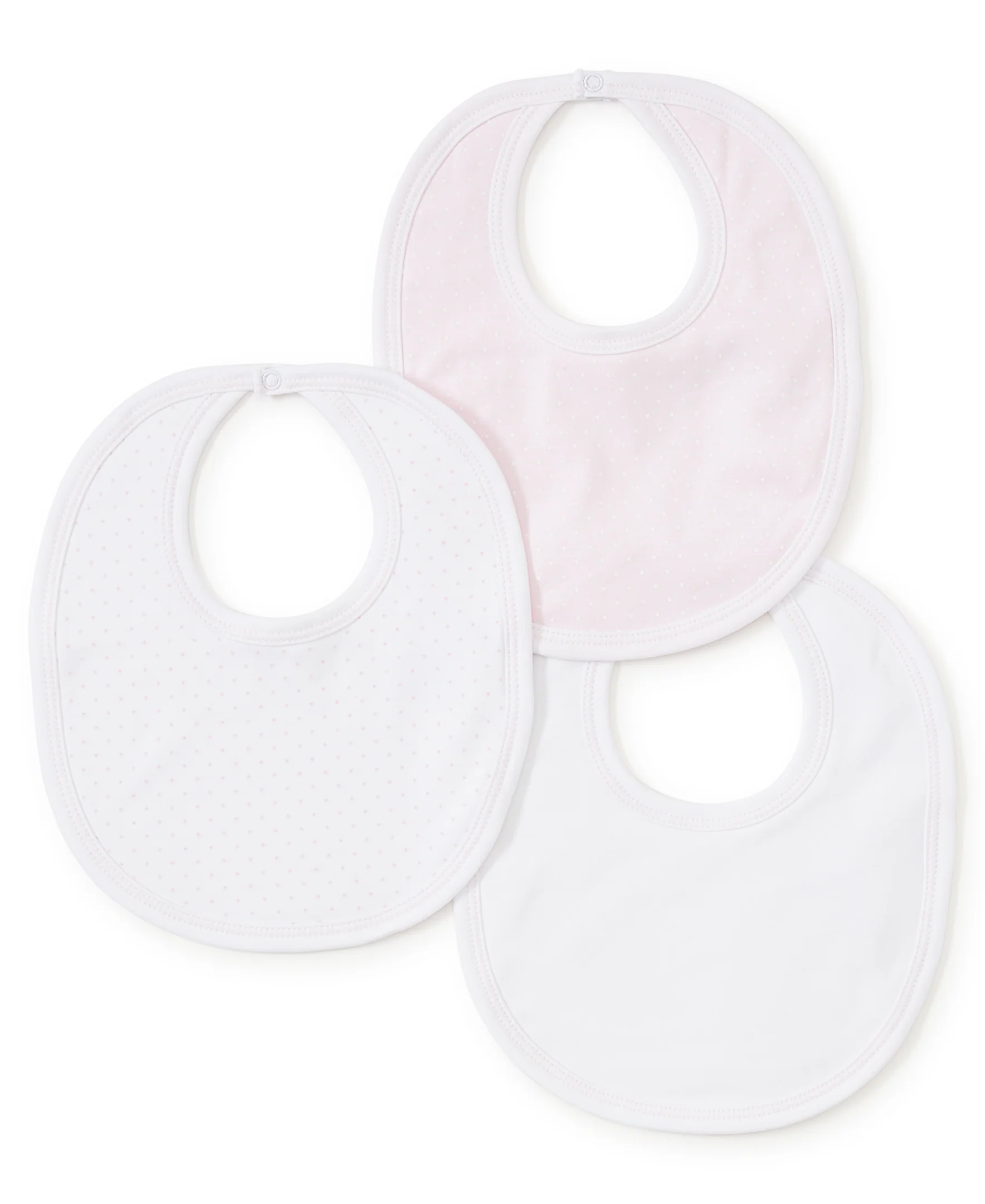 Pink Dot 3 Pack Bib Set w/ Tulle Bag - Image 2