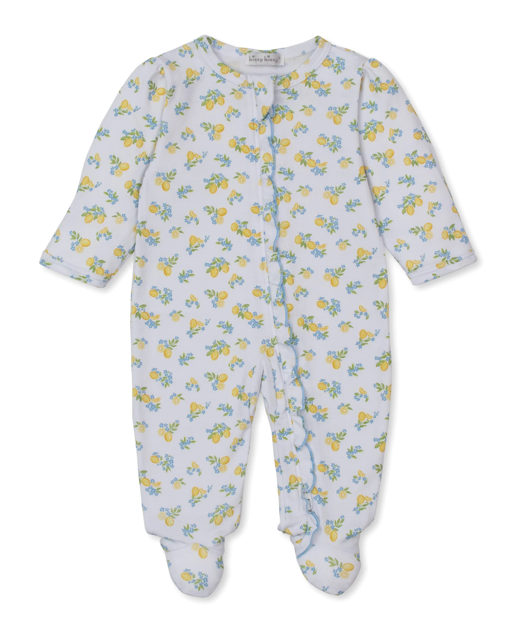 Lemon Blossoms Zip Footie - Image 2