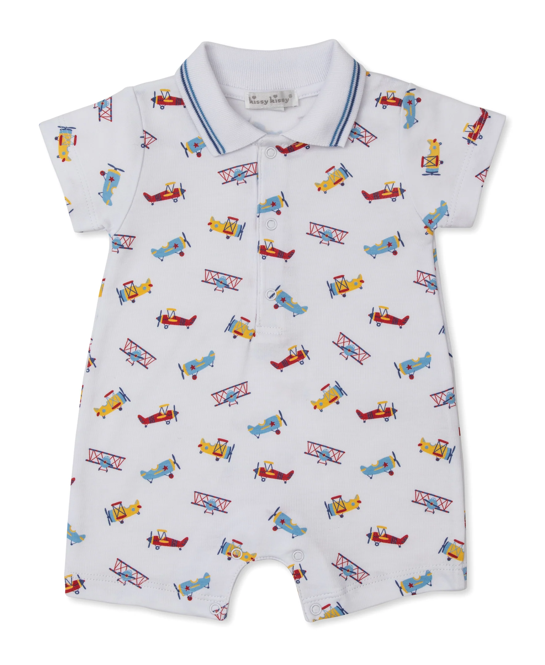 Let's Fly Away Short Playsuit w/ Collar - Image 2