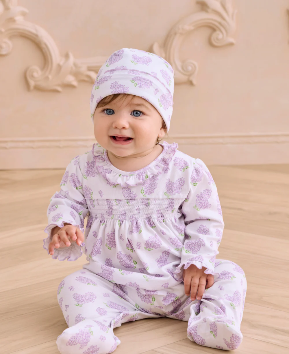 Lilac Love Lilac Smocked Footie