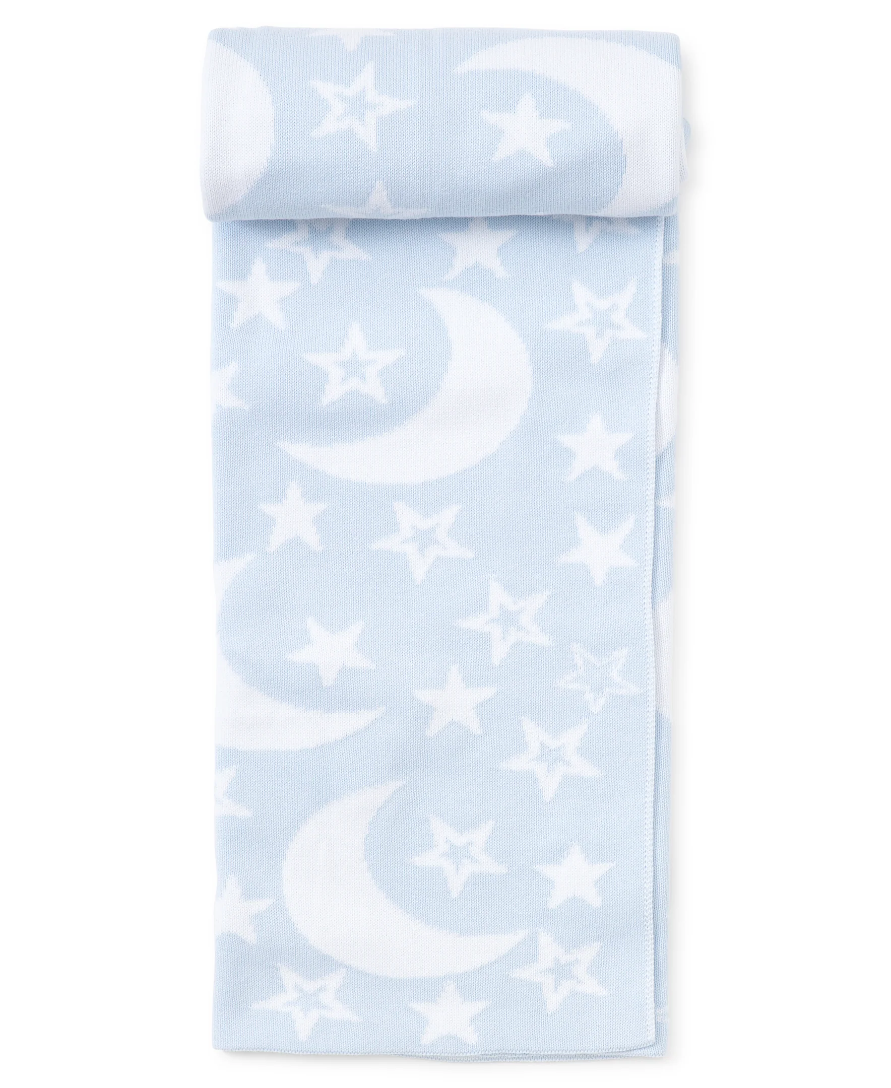 Blue Moon and Star Knit Novelty Blanket - Image 2
