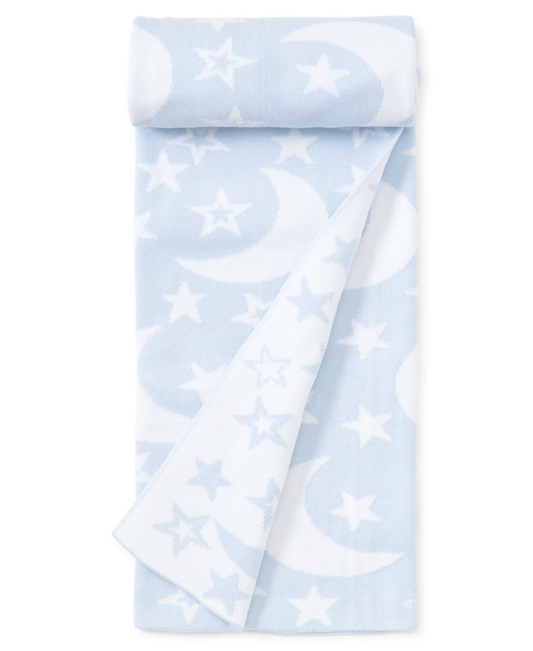 Blue Moon and Star Knit Novelty Blanket - Image 3