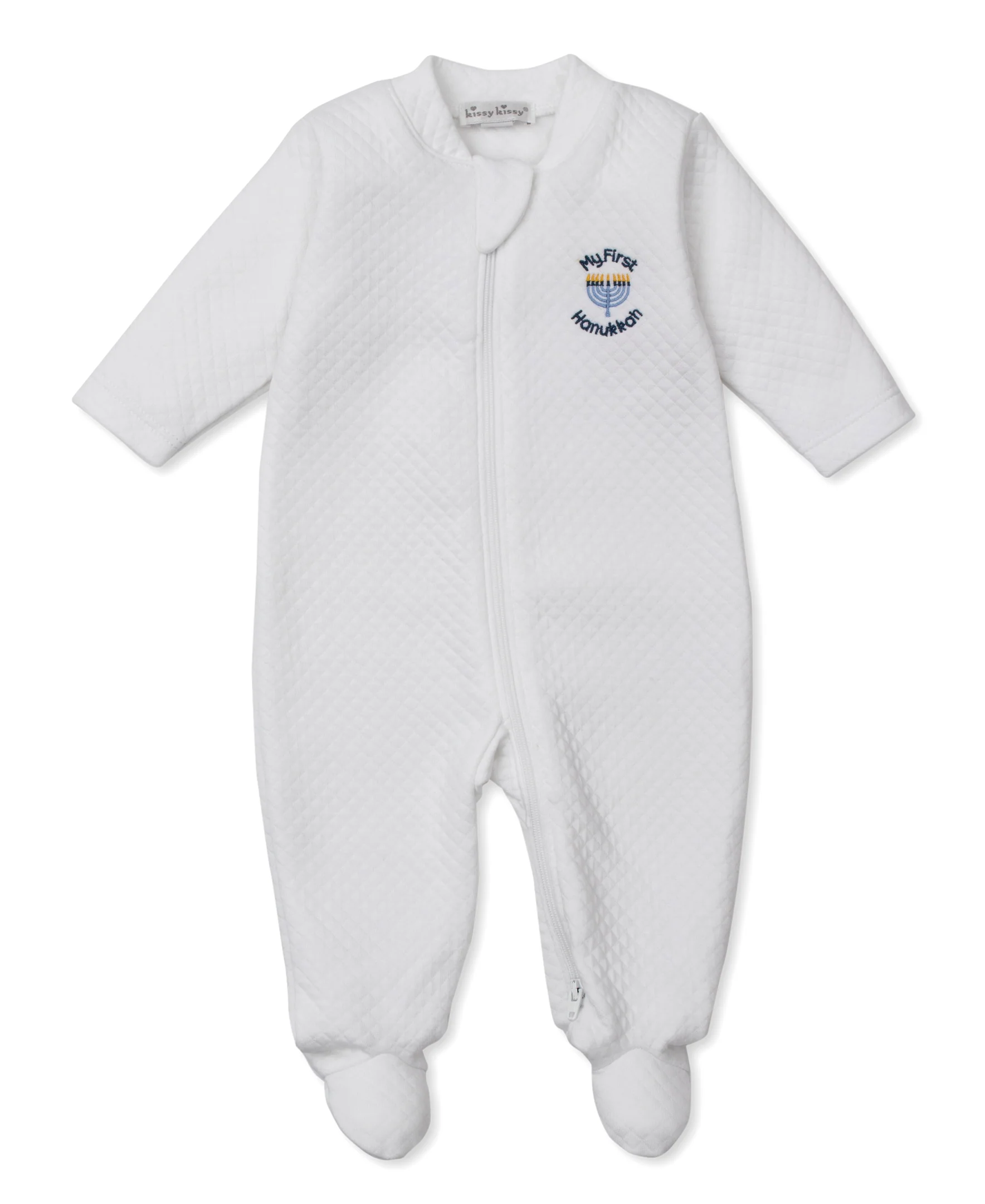 My First Hanukkah Jacquard Zip Footie