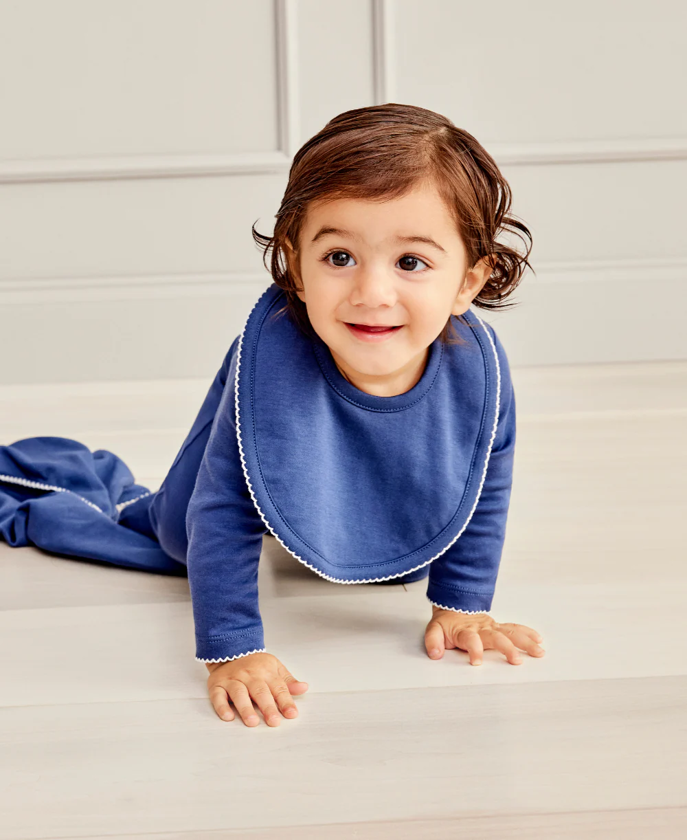 Navy Kissy Basics Bib