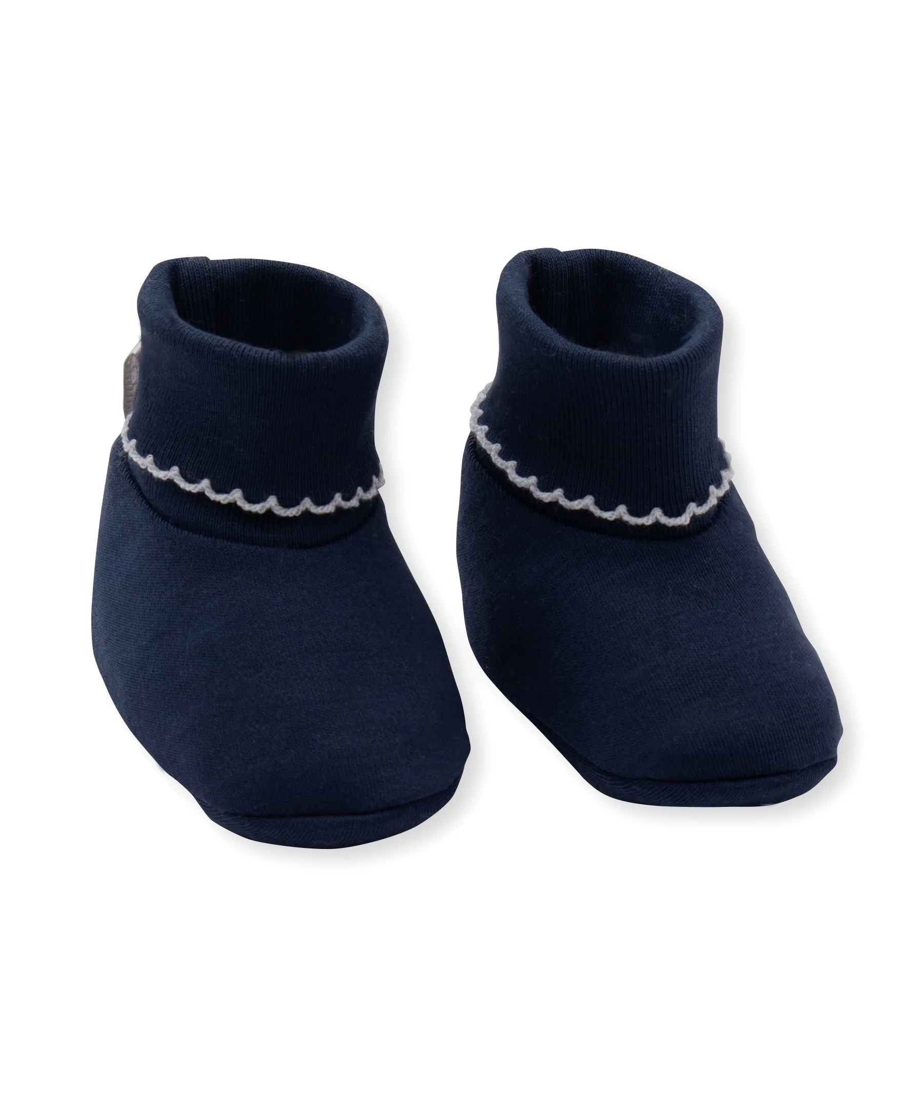 Navy Kissy Basics Booties