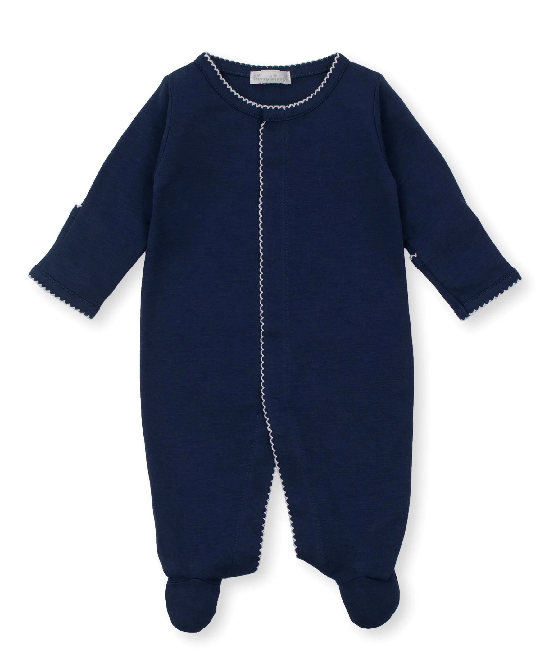 Navy Kissy Basics Footie NEW - Image 2