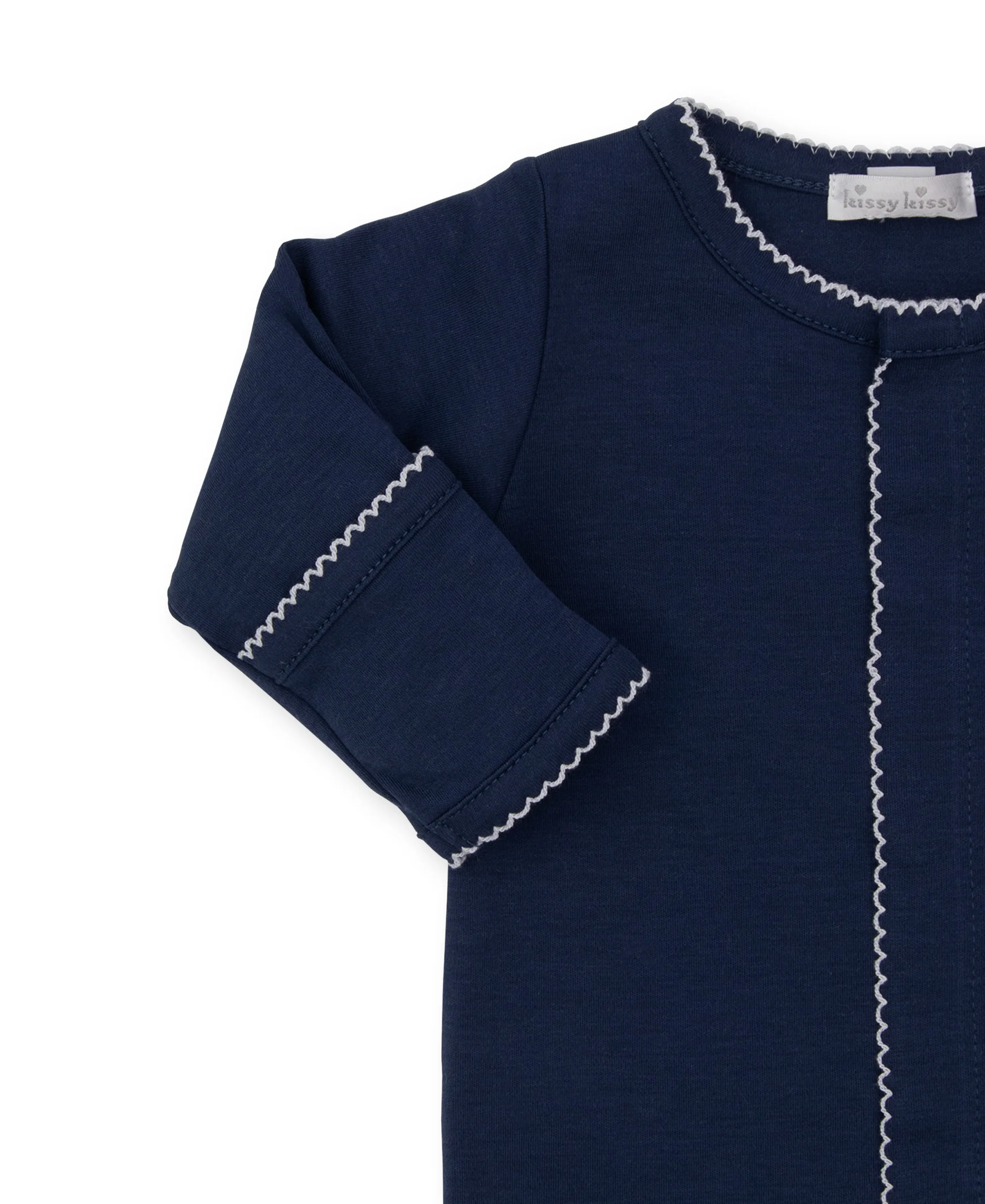 Navy Kissy Basics Footie NEW - Image 3