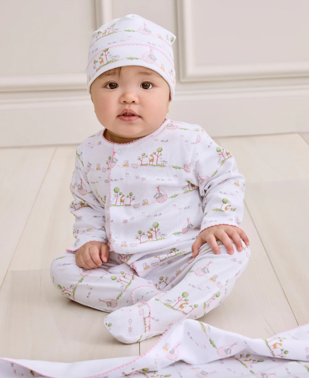 Pink Noah's Print Footie
