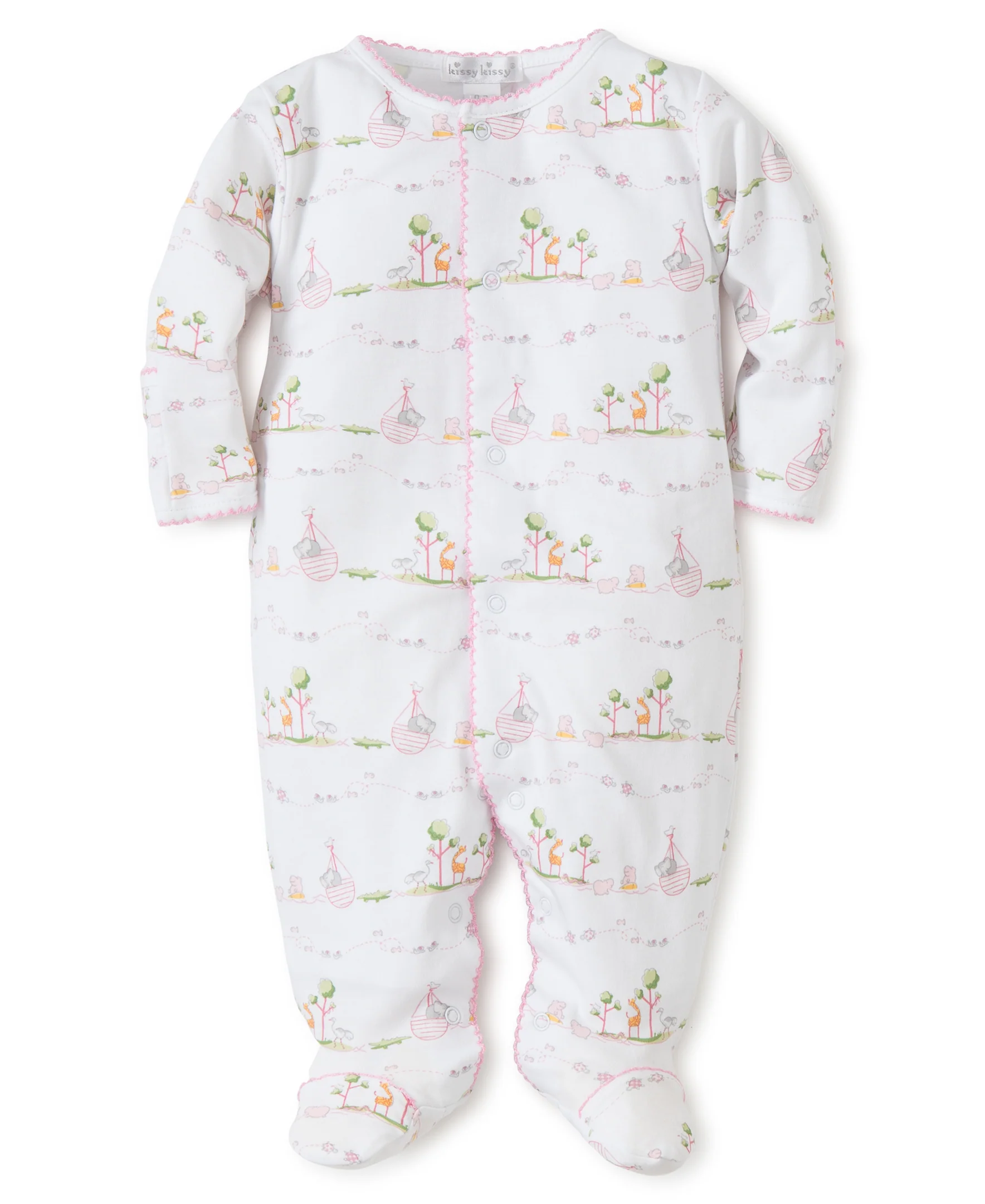 Pink Noah's Print Footie - Image 2