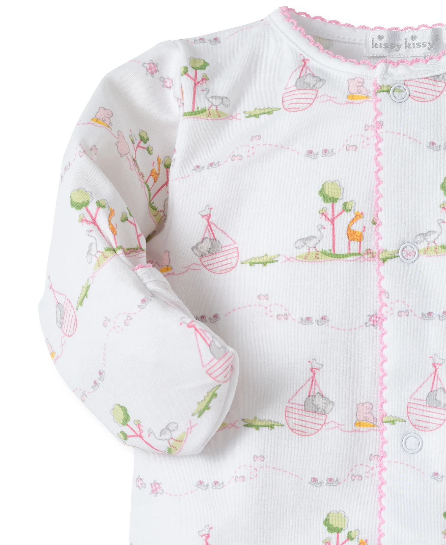 Pink Noah's Print Footie - Image 3