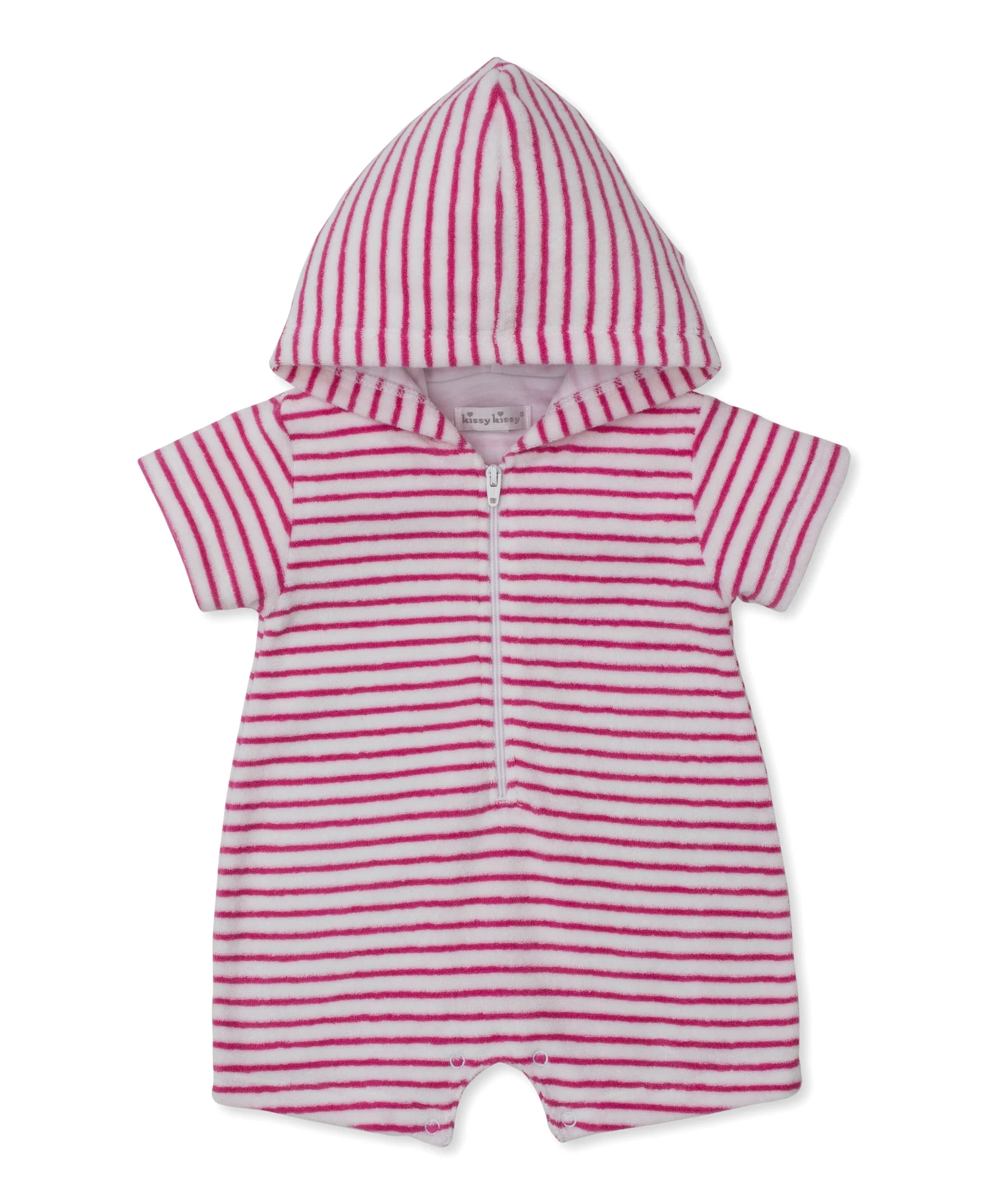 Ocean Antics Fuchsia Terry Romper