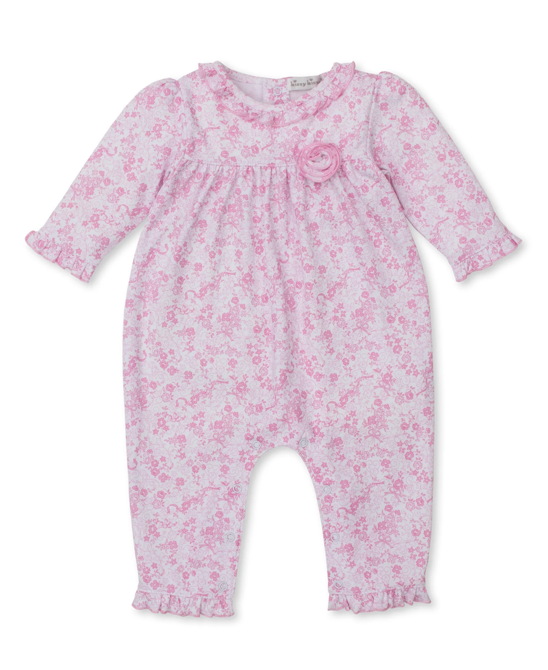 Old English Roses Pink Playsuit