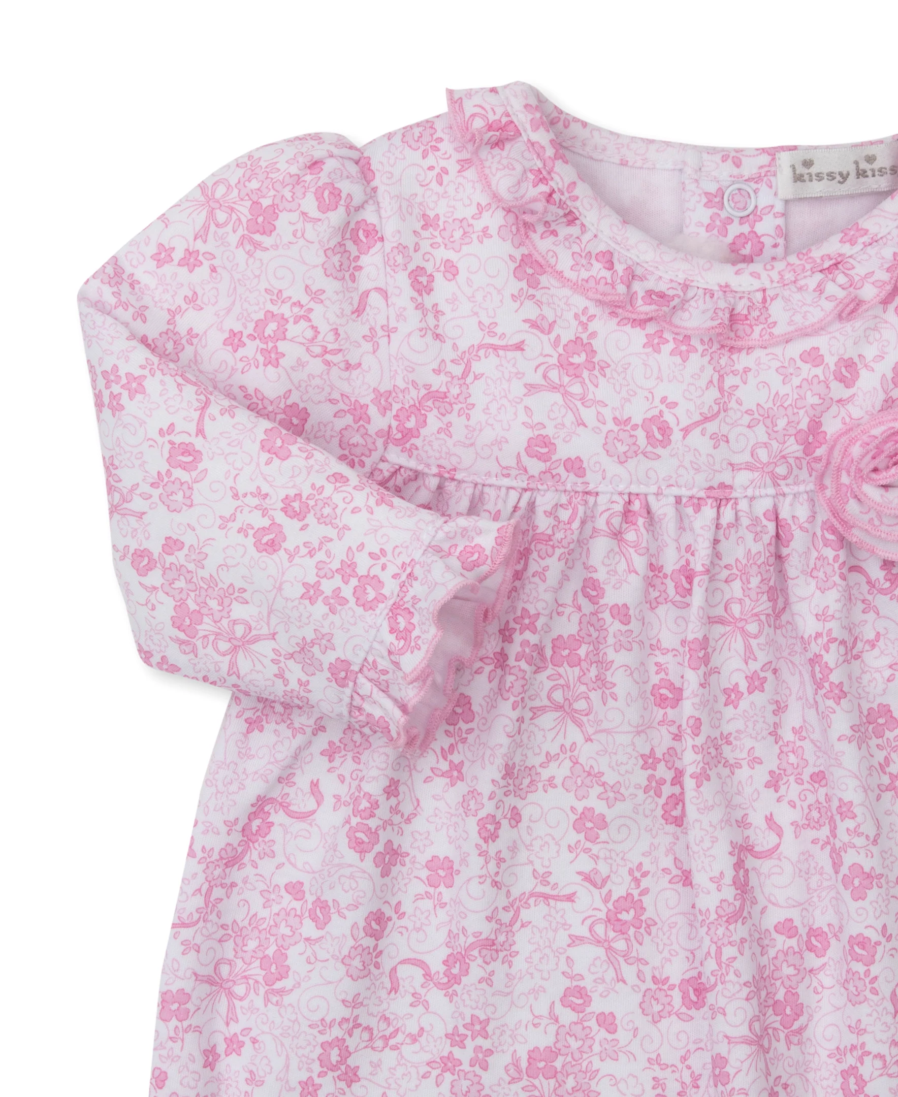 Old English Roses Pink Playsuit - Image 2