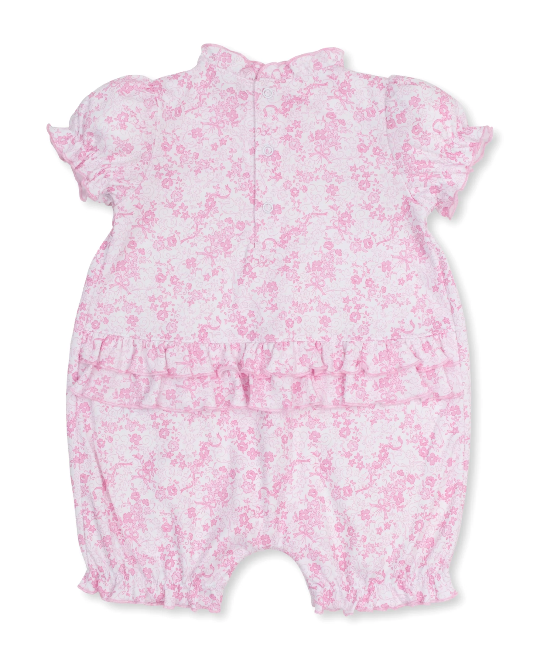 Old English Roses Short Playsuit & Floppy Hat Set - Image 2