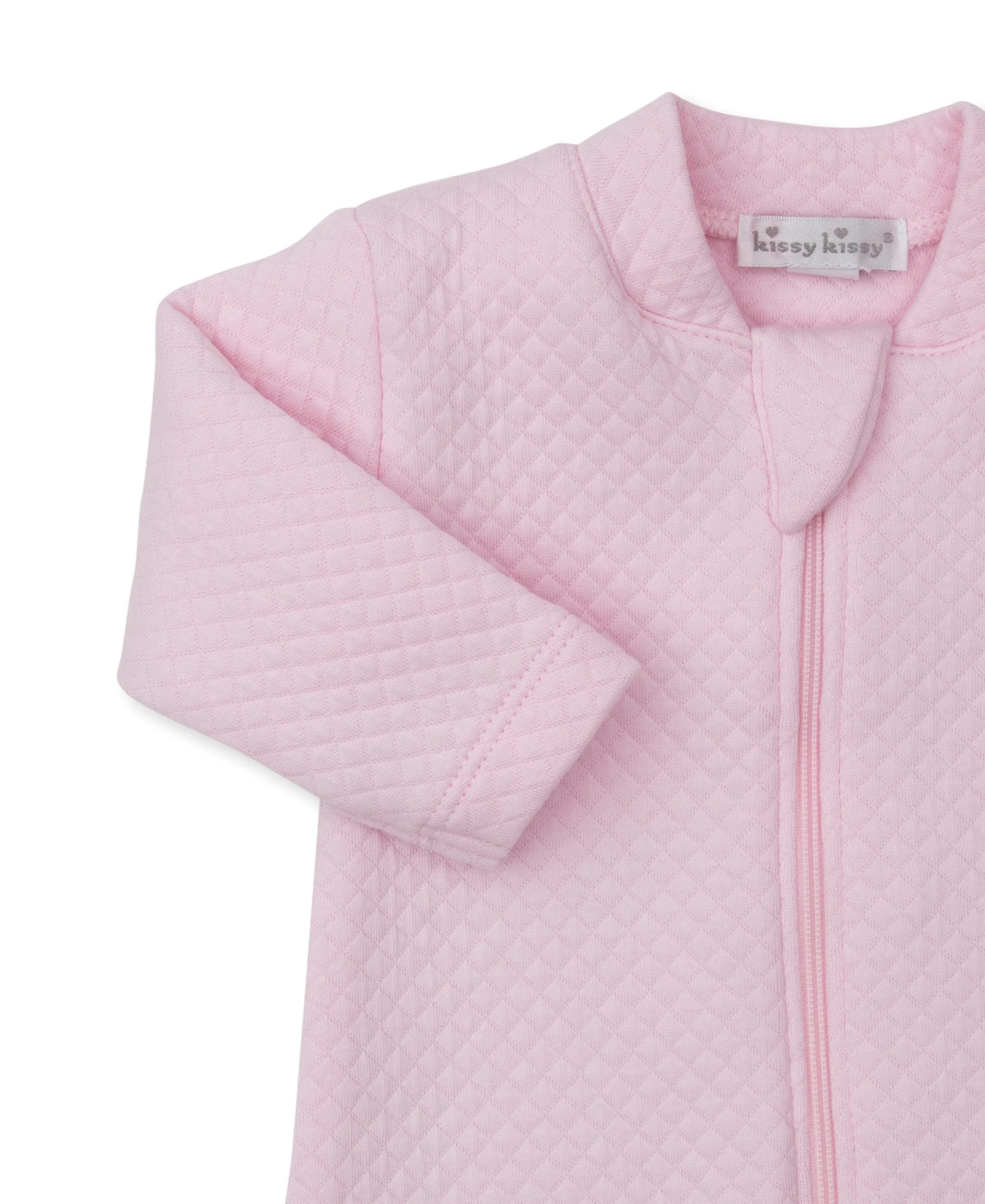 Pack of Pups Pink Jacquard Zip Footie - Image 3