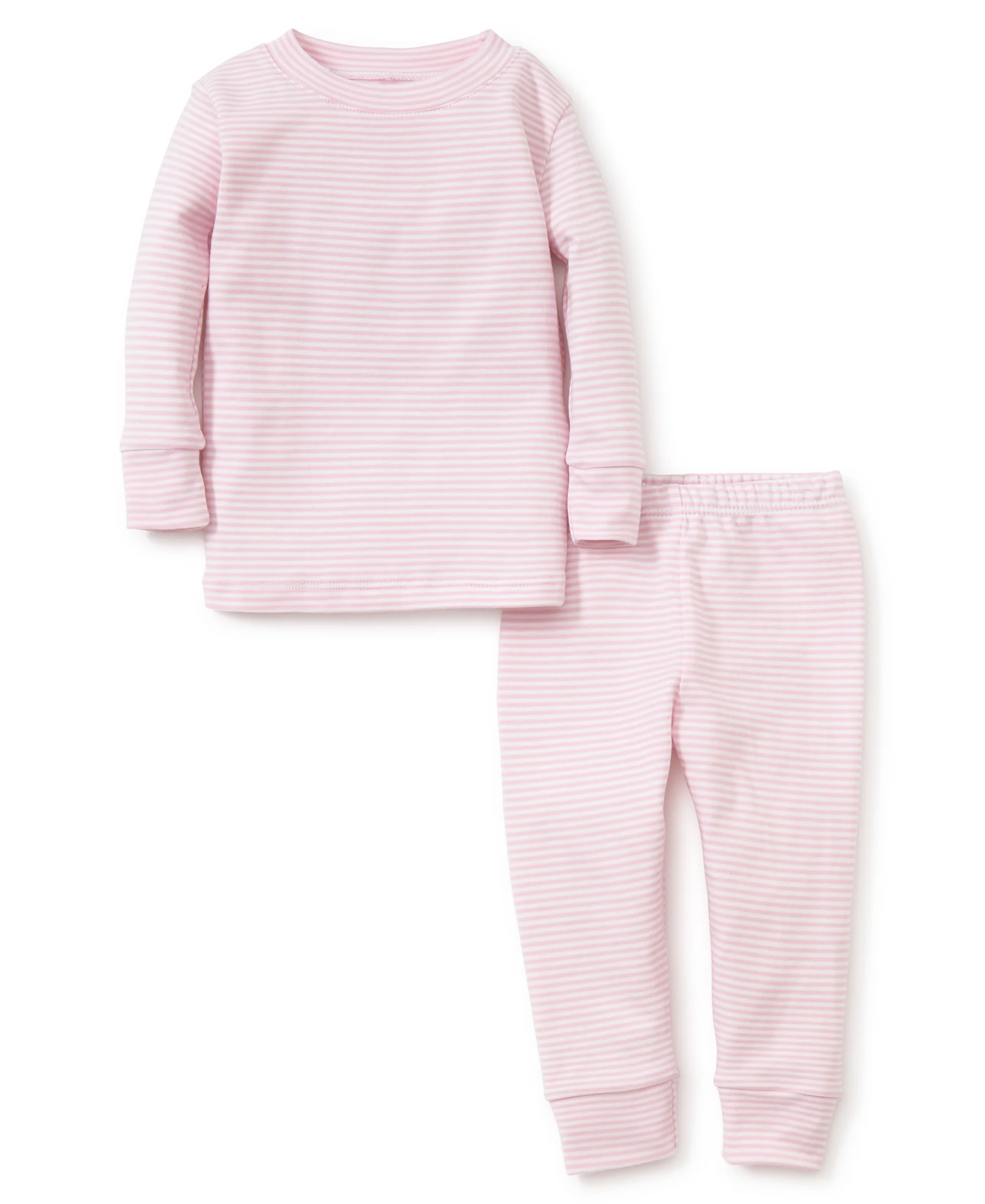 Simple Stripes Pink Toddler Pajama Set