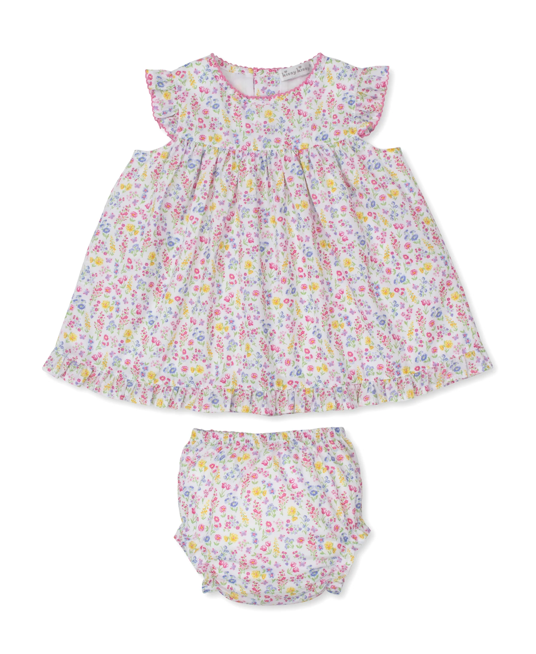 Pastel Gardens Floral Woven Dress Set