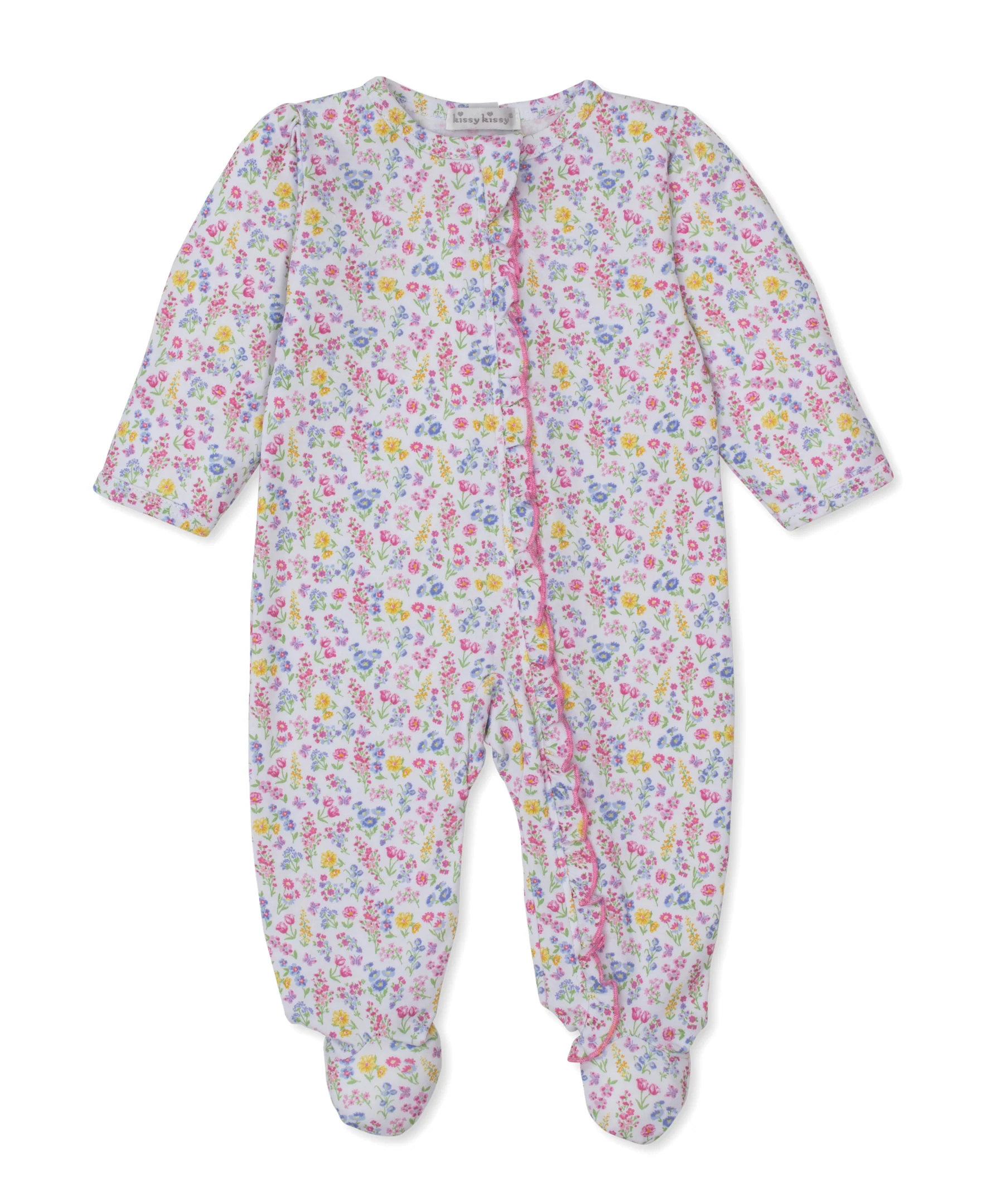 Pastel Gardens Floral Zip Footie - Image 2