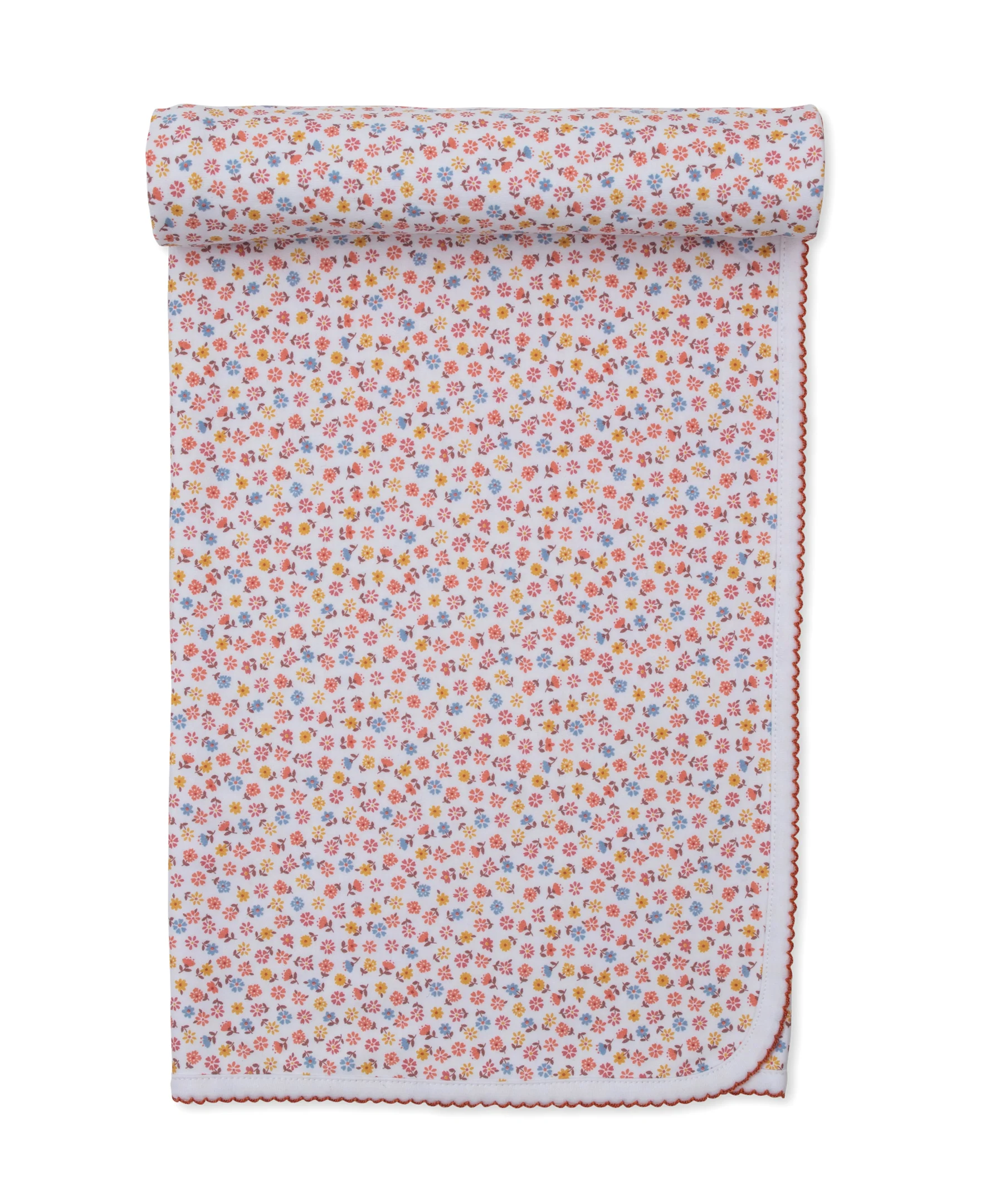 Patchwork Pumpkin Floral Blanket