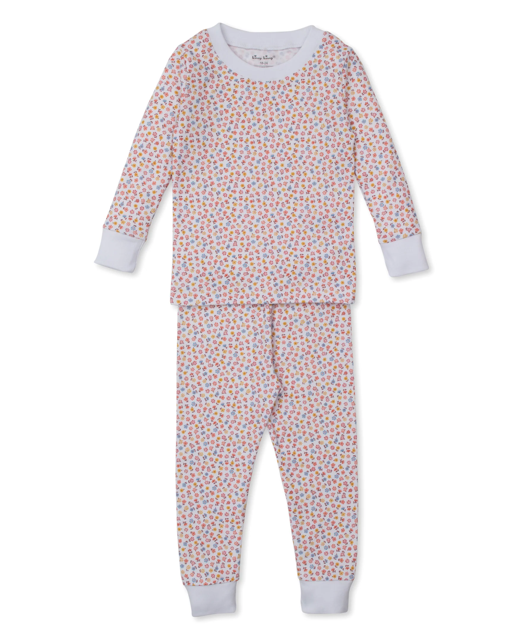 Patchwork Pumpkin Floral Toddler Pajama Set