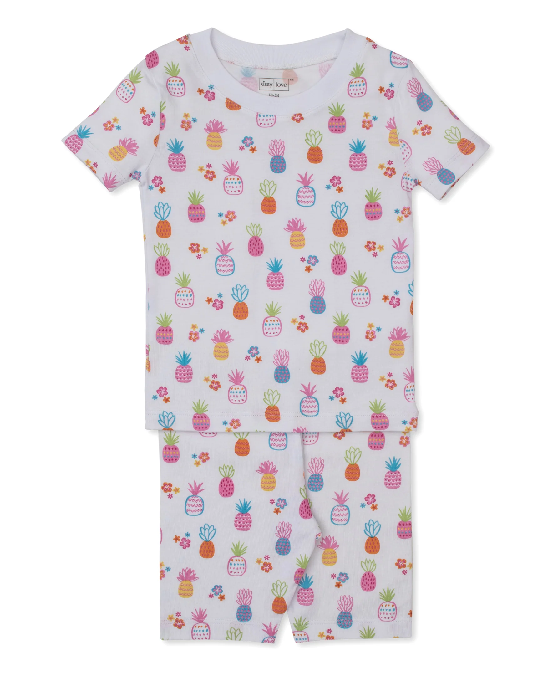 Kissy Love Pineapple Paradise StretchFlex Toddler Short Pajama Set