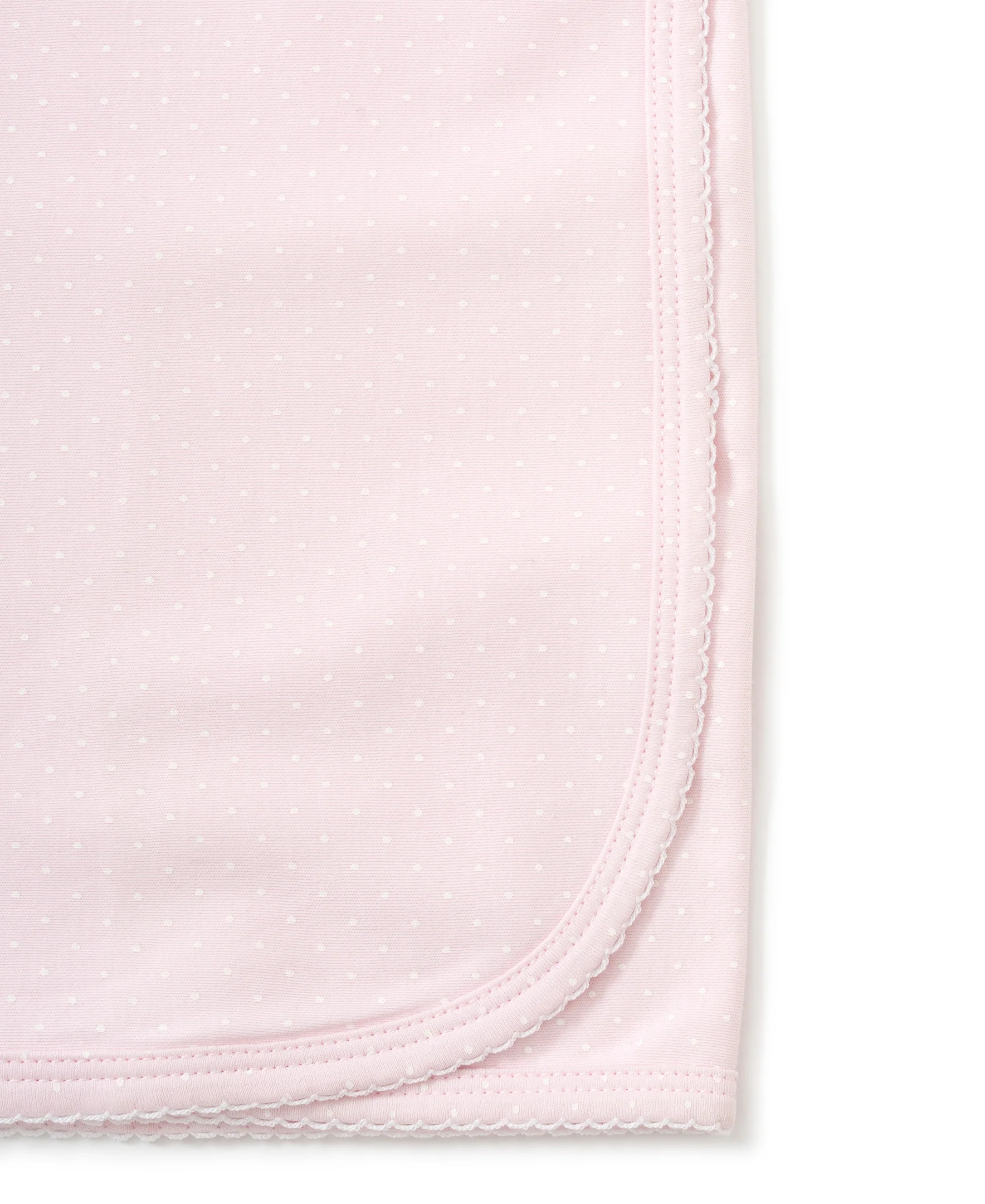 Pink/White New Kissy Dots Print Blanket - Image 3