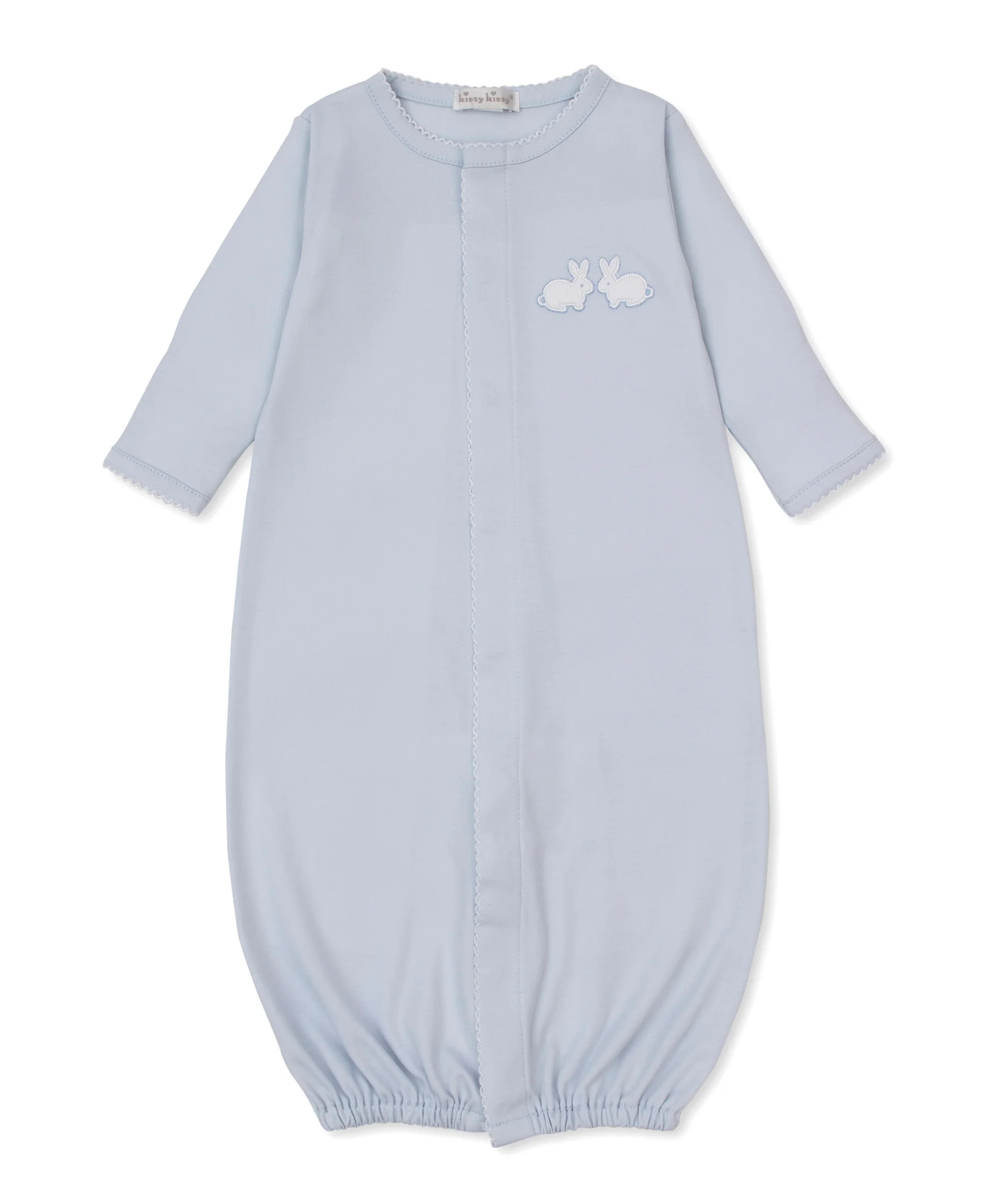 Pique Twin Bunnies Blue Convertible Gown