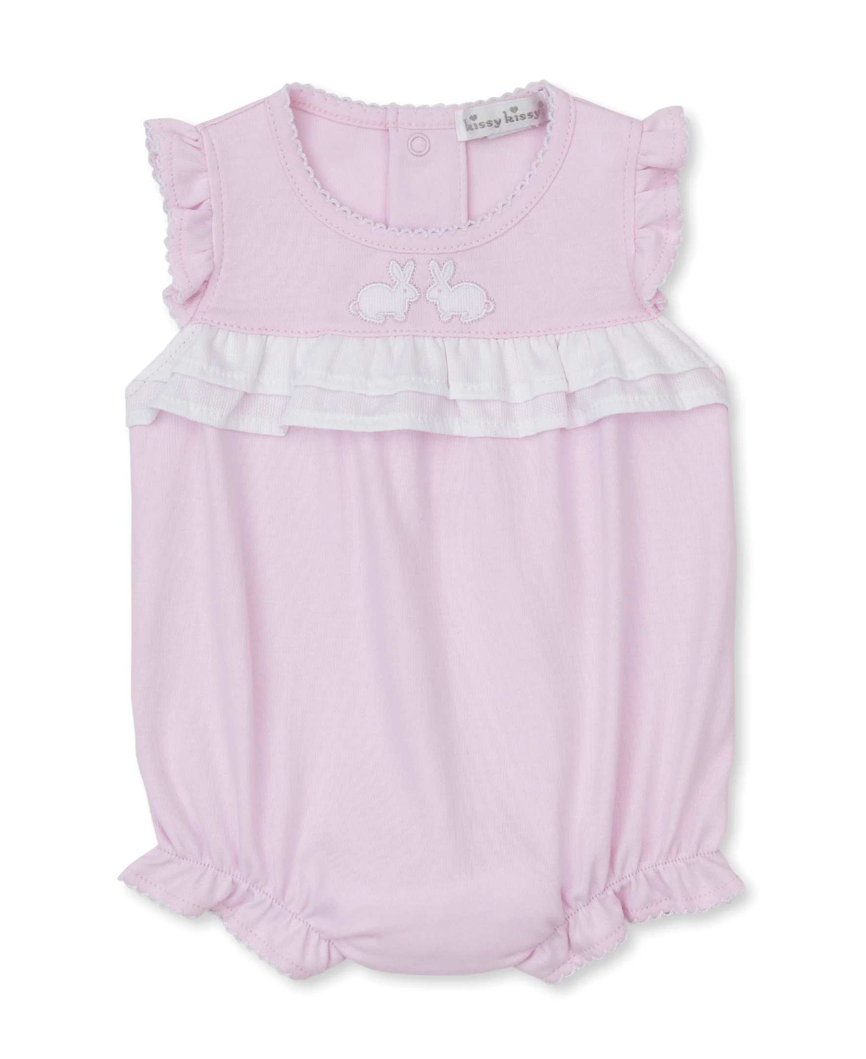 Pique Twin Bunnies Pink Bubble