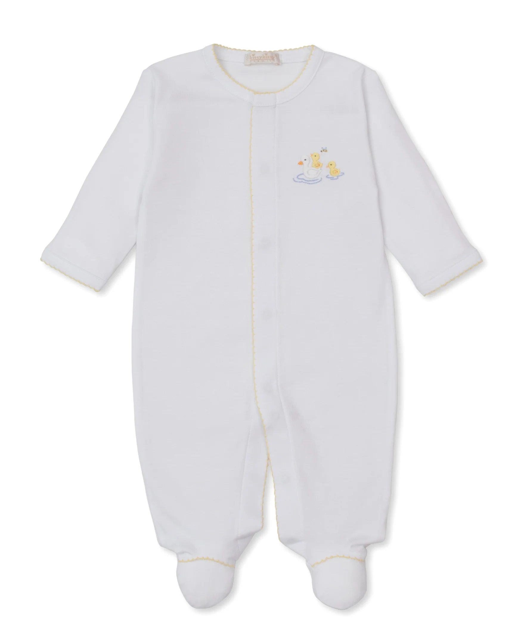 Premier Duck Pond Paddles White Hand Emb. Footie - Image 2